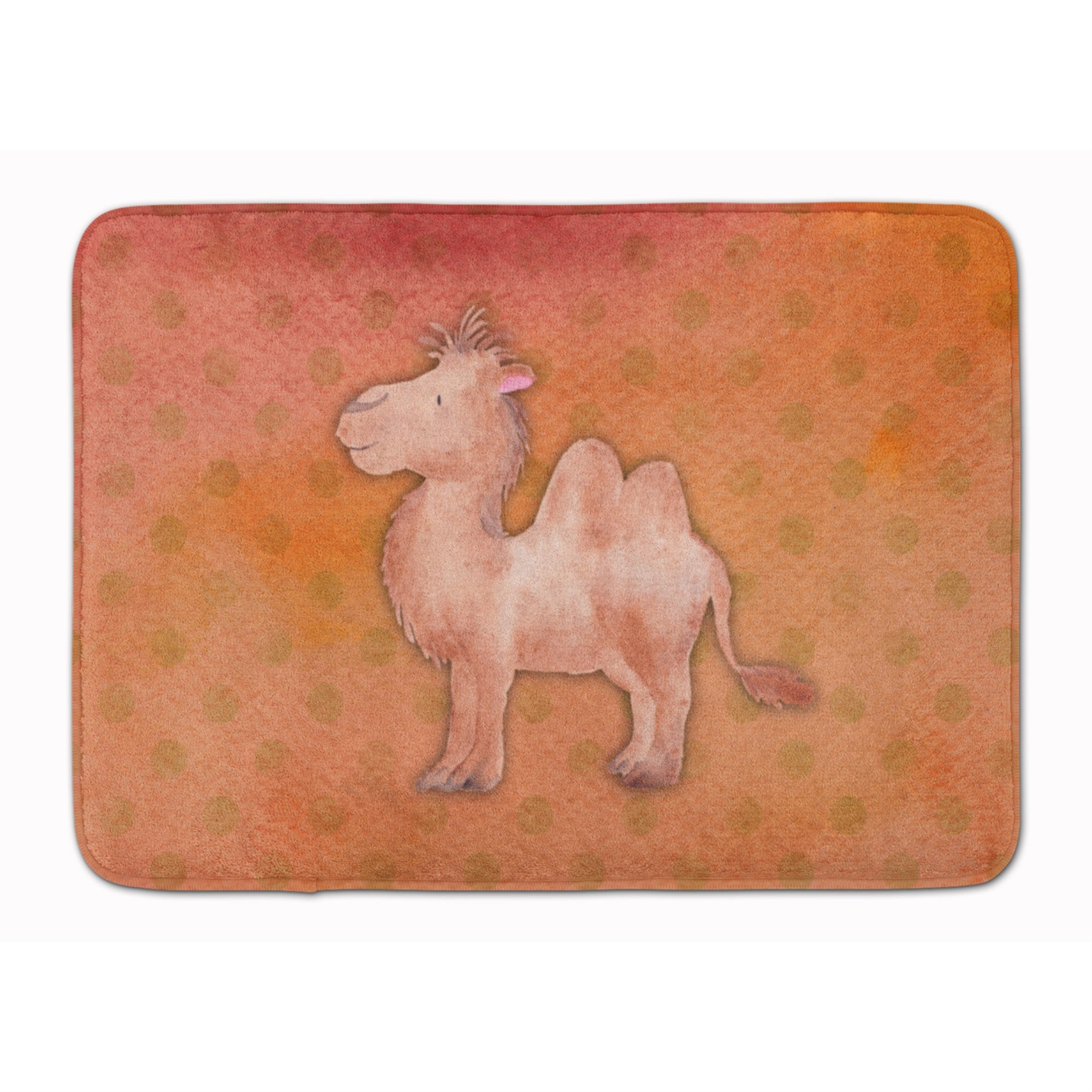 'Caroline'S Treasures Polkadot Camel Watercolor Floor Mat, 19''''H X 27''''W, Multicolor''