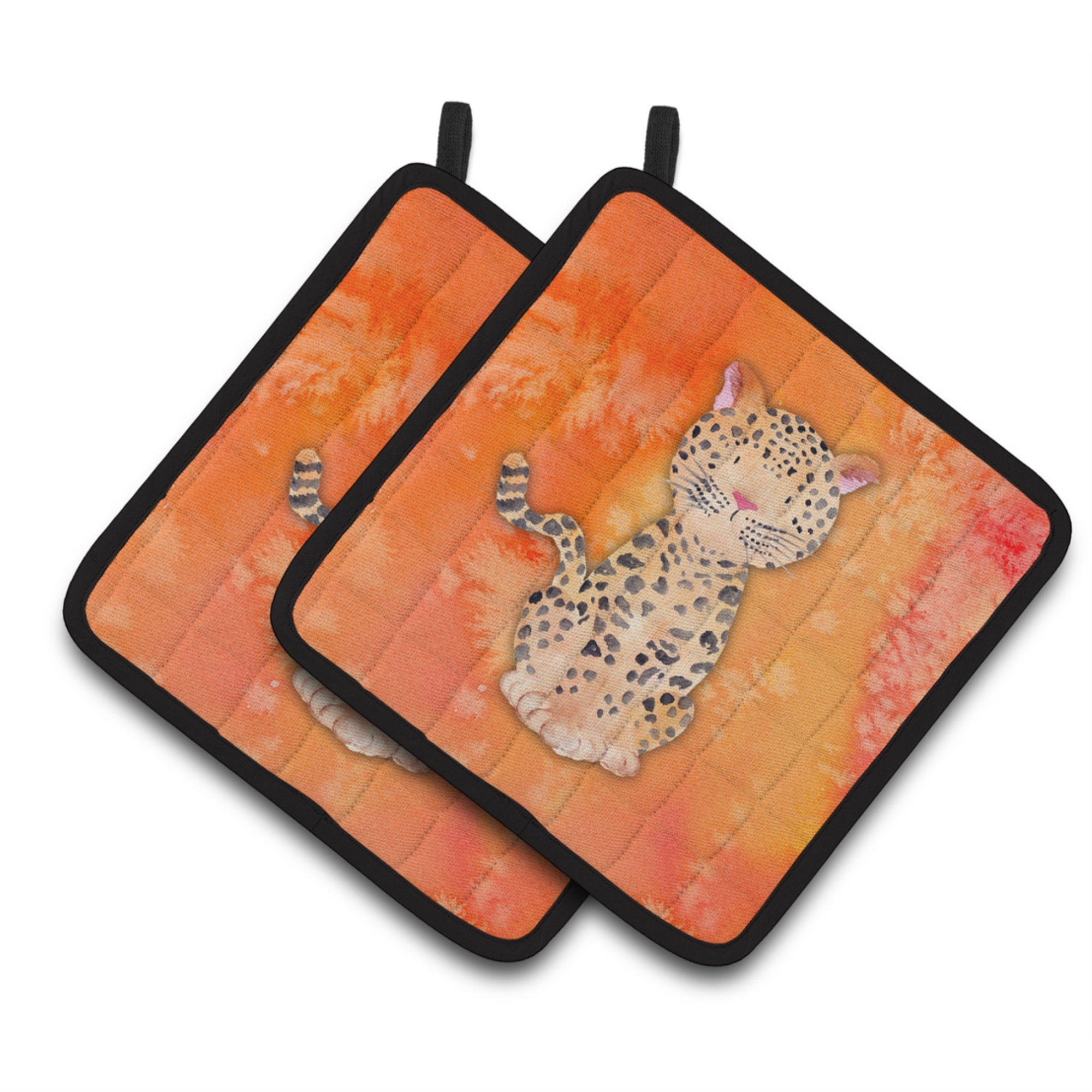 'Caroline'S Treasures Leopard Watercolor Decorated Pot Holder, 7.5'''' X 7.5'''', Multicolor''