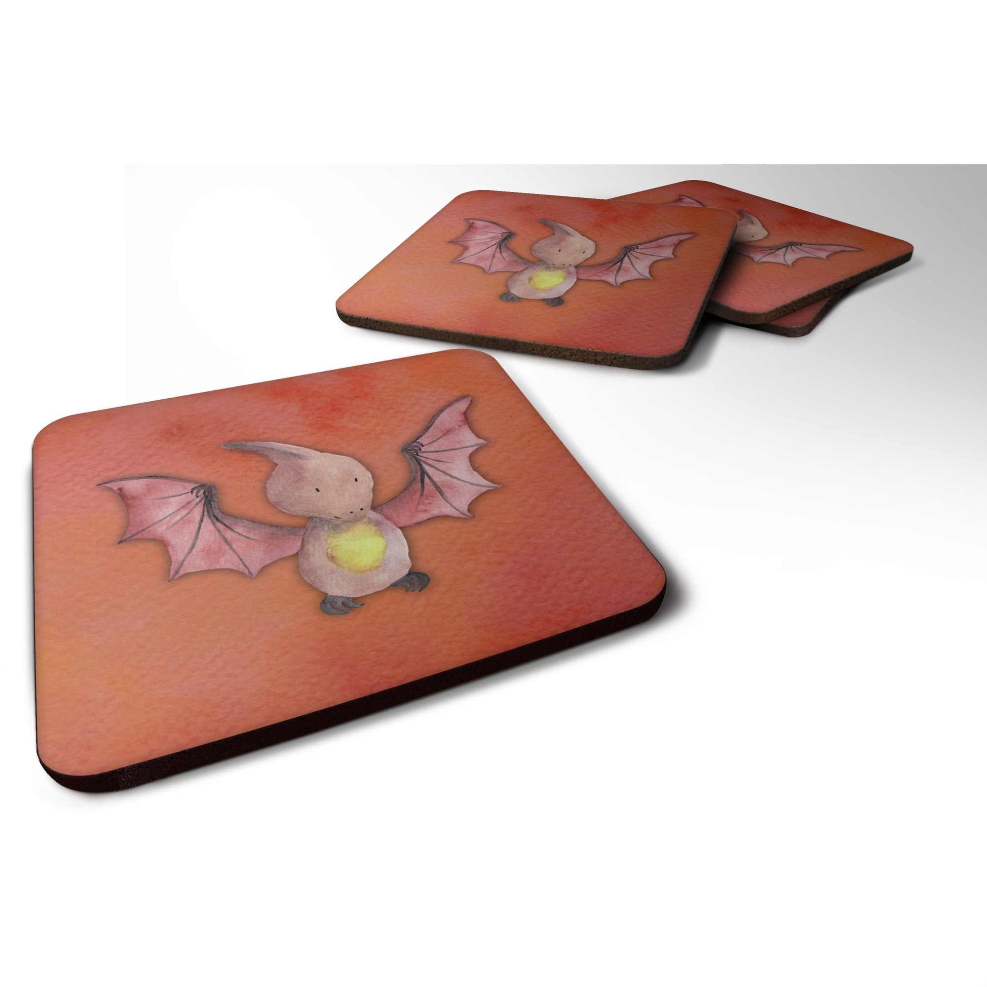 'Caroline'S Treasures Pterodactyl Watercolor Decorative Coasters, 3.5, Multicolor''