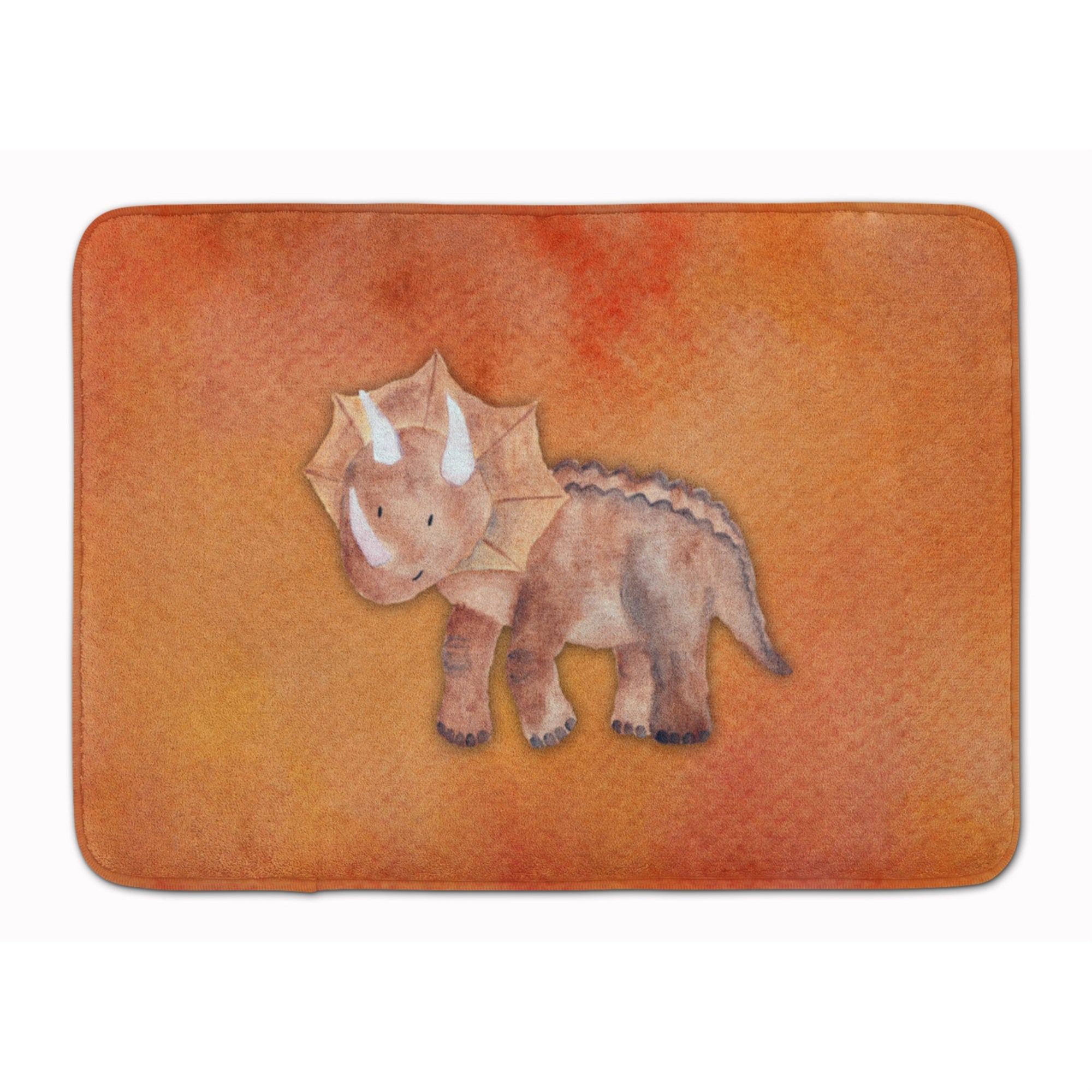 'Caroline'S Treasures Triceratops Watercolor Floor Mat, 19'''' X 27'''', Multicolor''