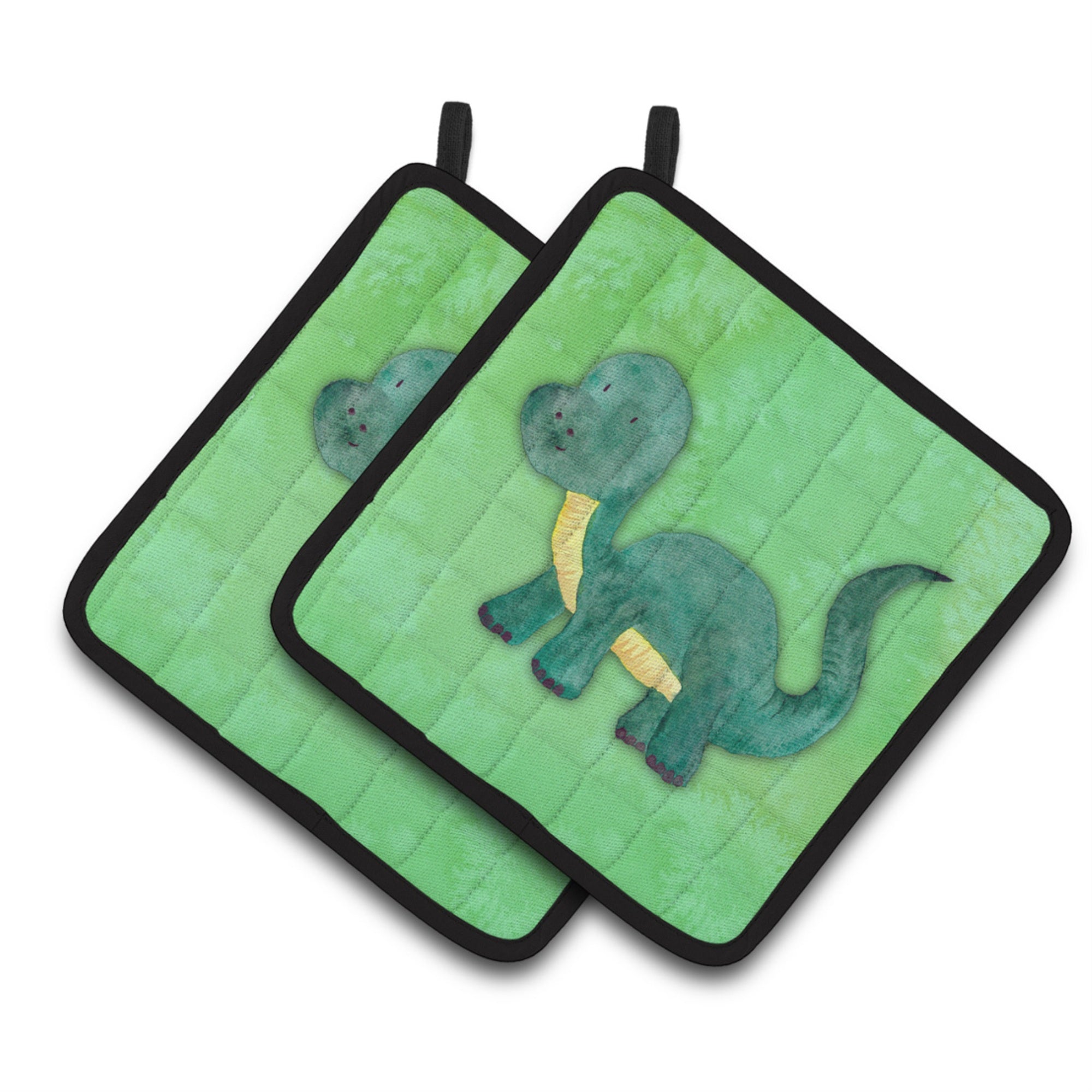 'Caroline'S Treasures Brontosaurus Watercolor Decorated Pot Holder, 7.5'''' X 7.5'''', Multicolor''