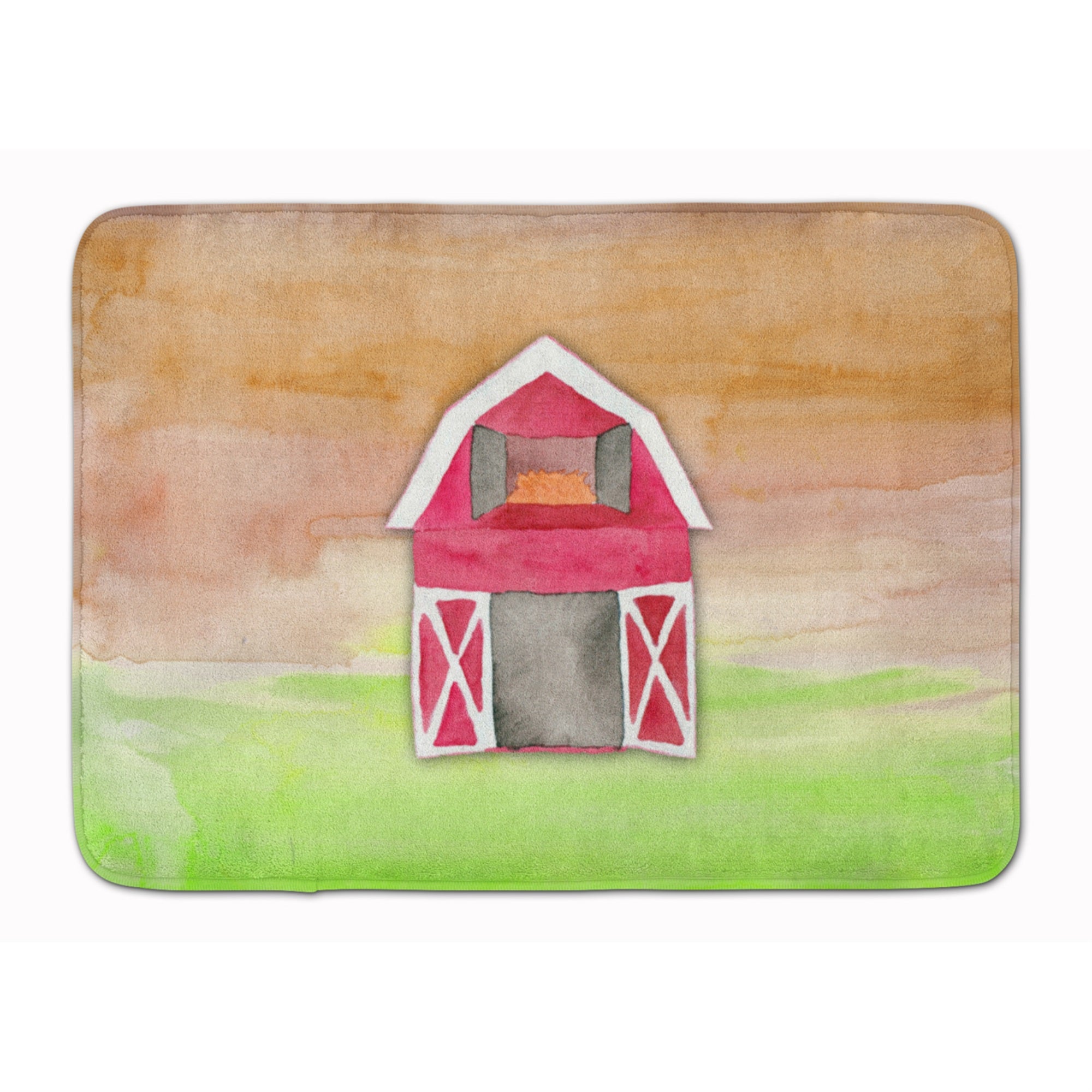 'Caroline'S Treasures Barn Watercolor Floor Mat, 19'''' X 27'''', Multicolor''