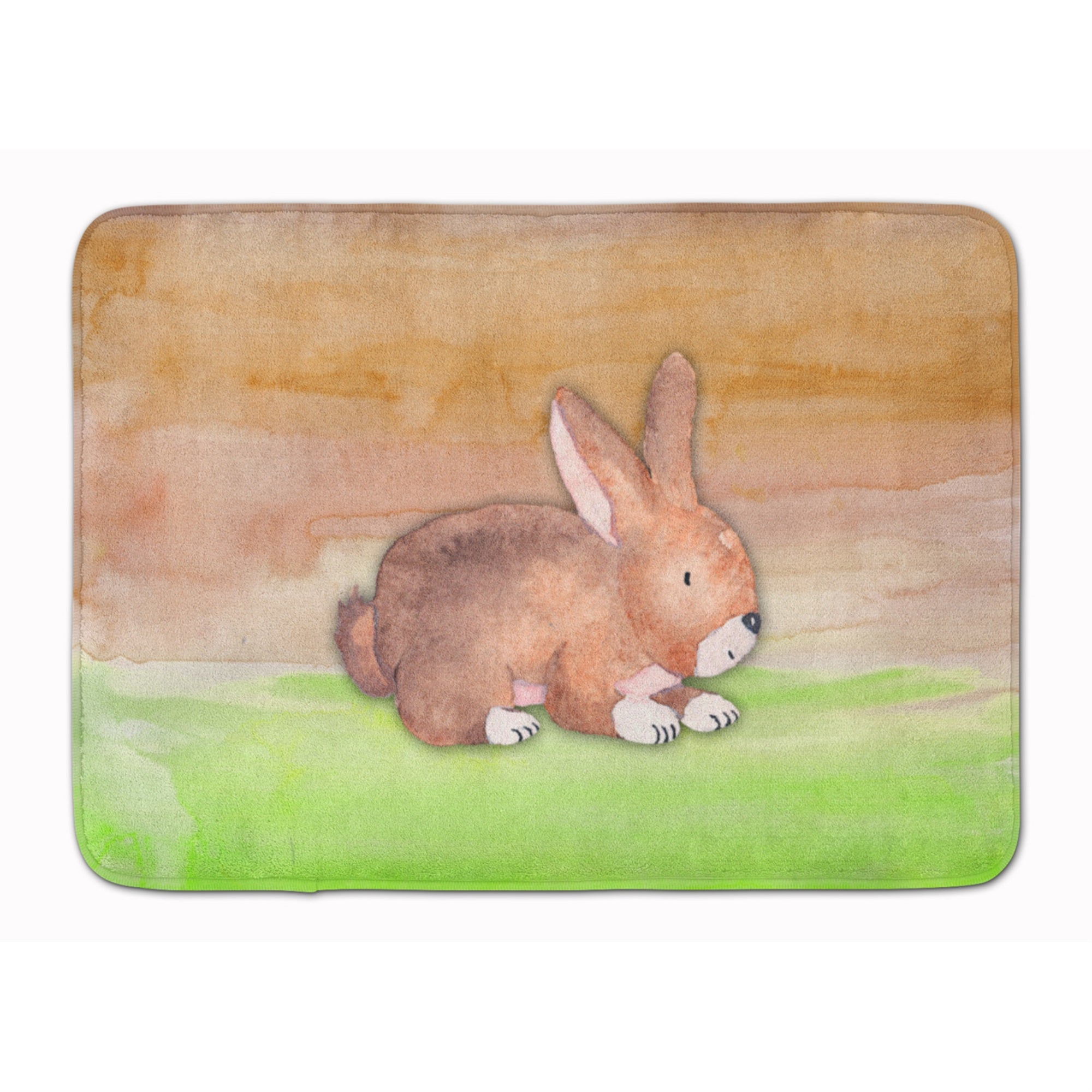 Carolines Treasures Rabbit Watercolor Floor Mat, 19 x 27, Multicolor