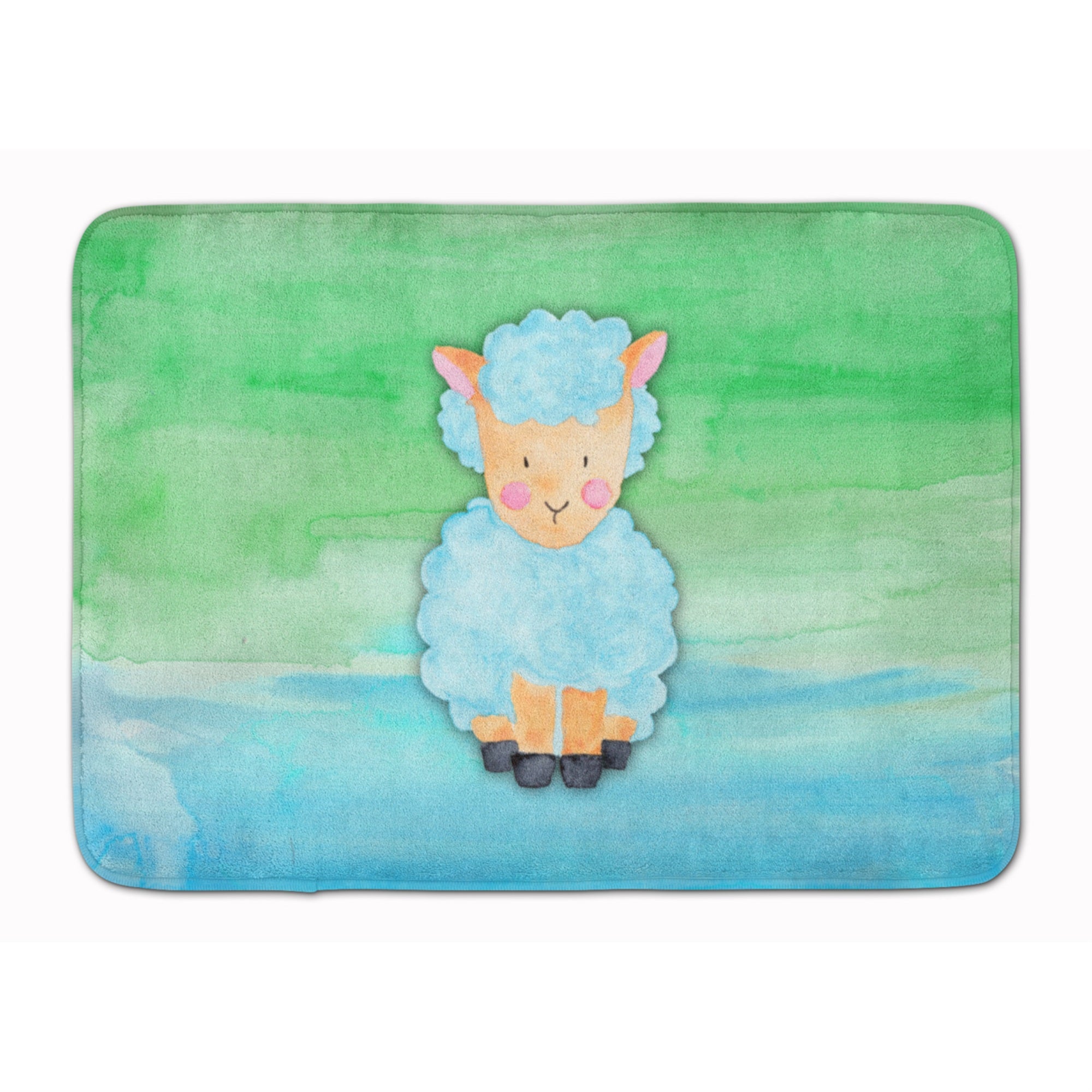 'Caroline'S Treasures Sheep Lamb Watercolor Floor Mat, 19'''' X 27'''', Multicolor''