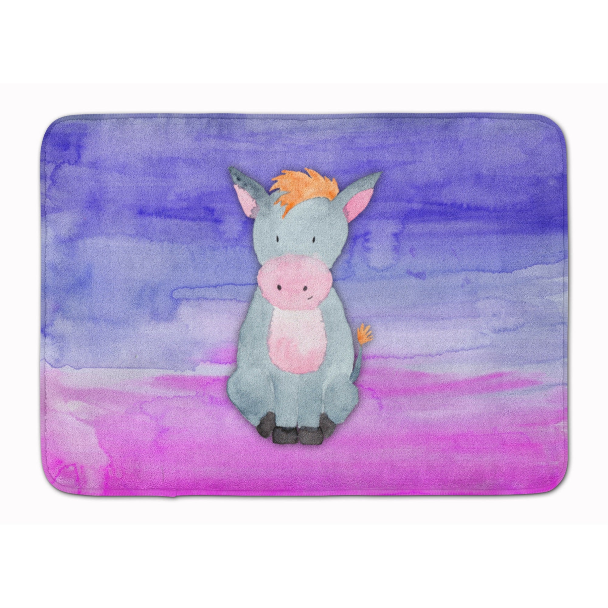 'Caroline'S Treasures Donkey Watercolor Floor Mat, 19'''' X 27'''', Multicolor''