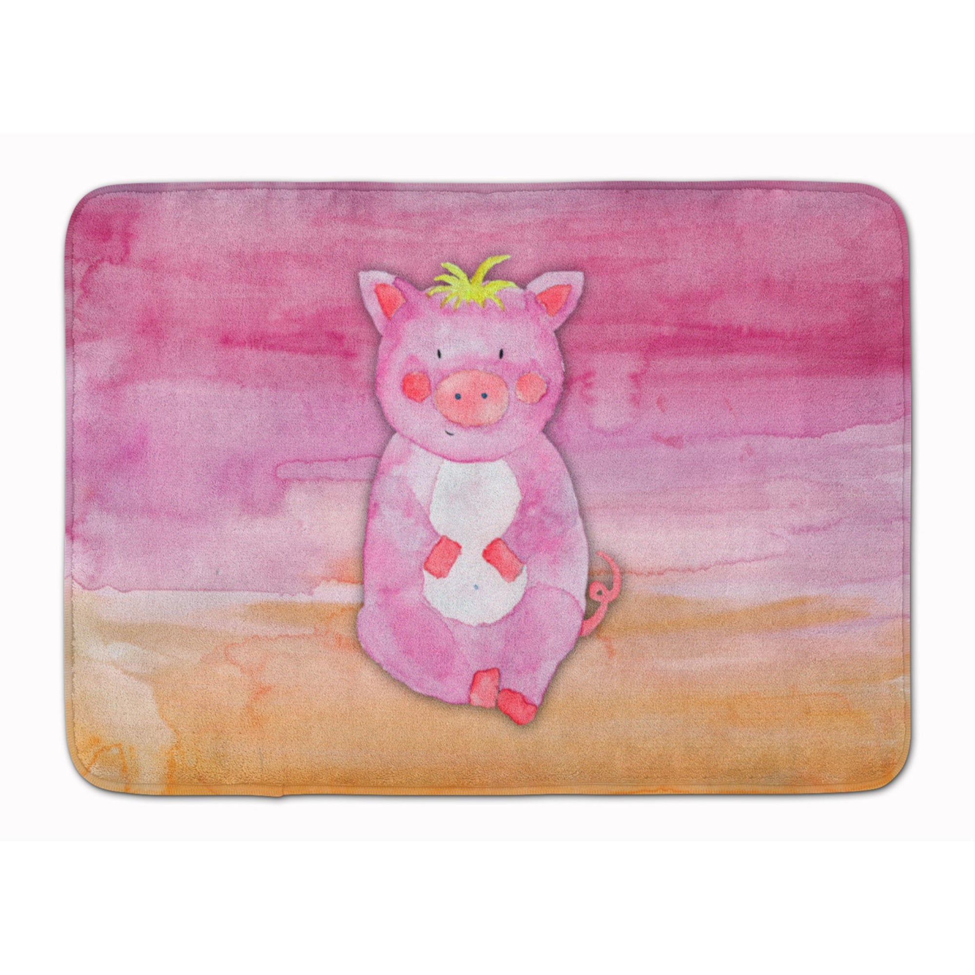 'Caroline'S Treasures Pig Watercolor Floor Mat, 19'''' X 27'''', Multicolor''