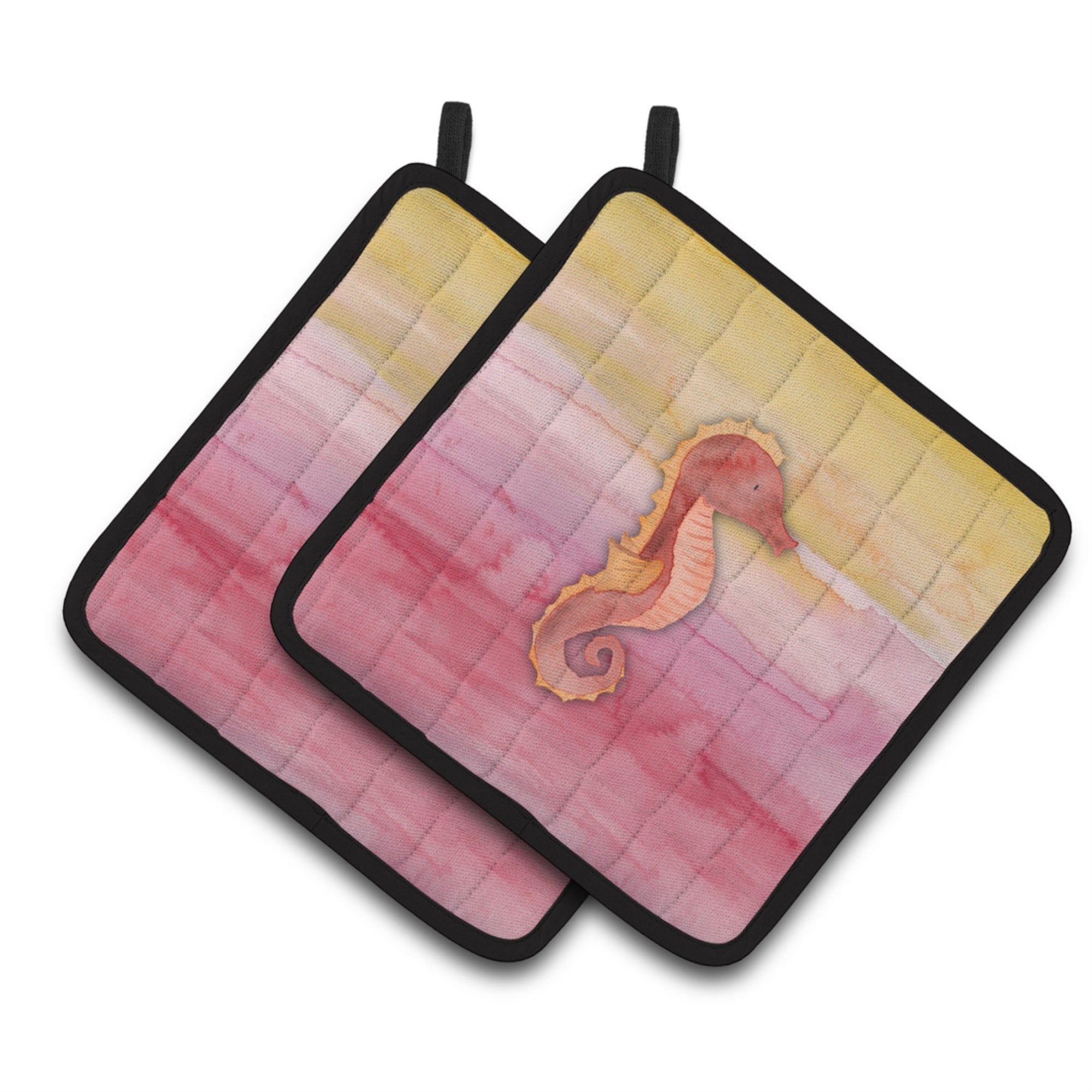 'Caroline'S Treasures Seahorse Watercolor Decorated Pot Holder, 7.5'''' X 7.5'''', Multicolor''