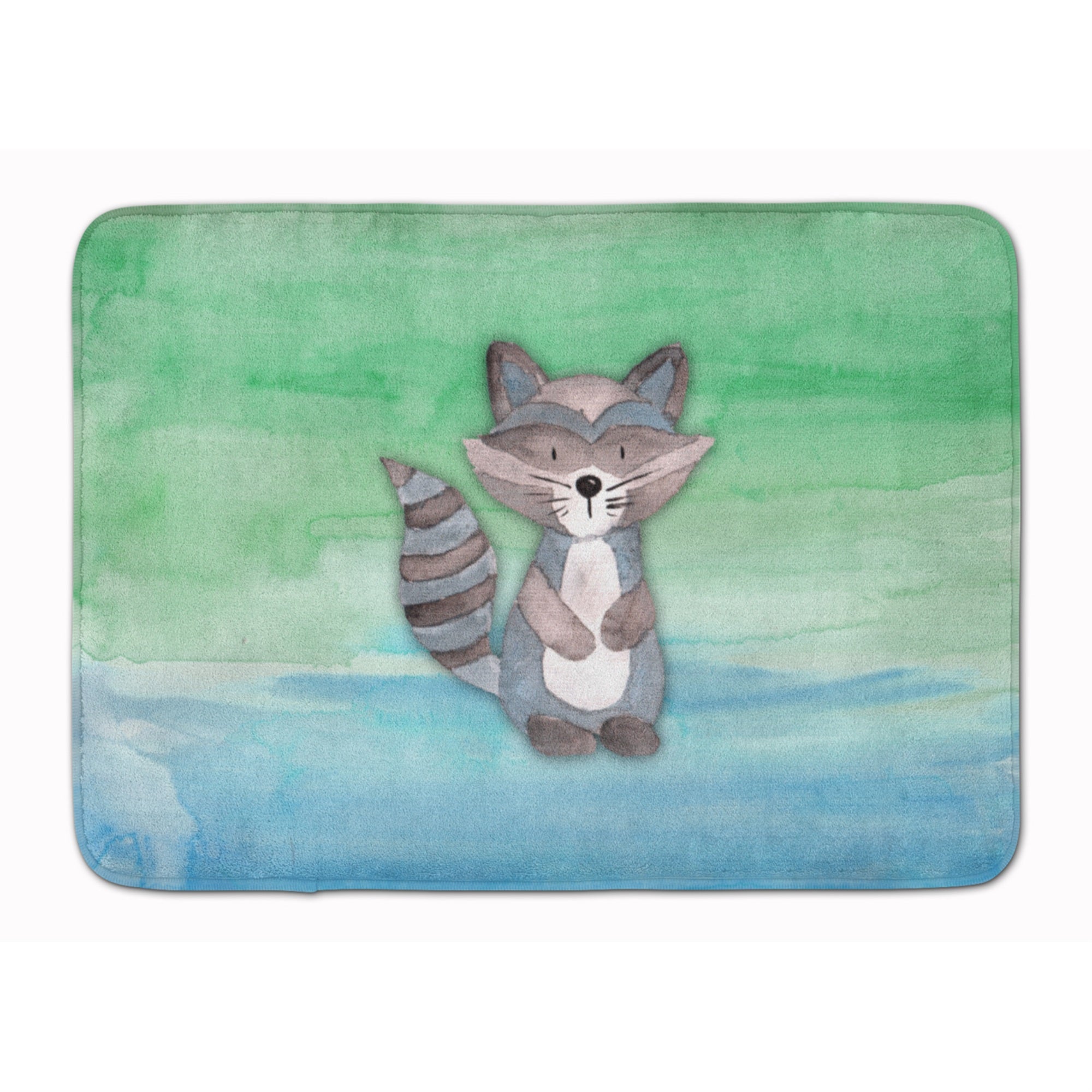 'Caroline'S Treasures Raccoon Watercolor Floor Mat, 19'''' X 27'''', Multicolor''