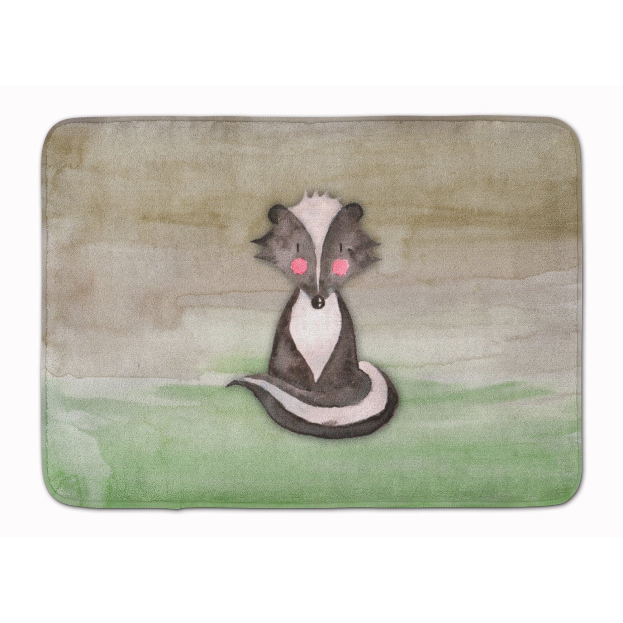 'Caroline'S Treasures Badger Watercolor Floor Mat, 19'''' X 27'''', Multicolor''