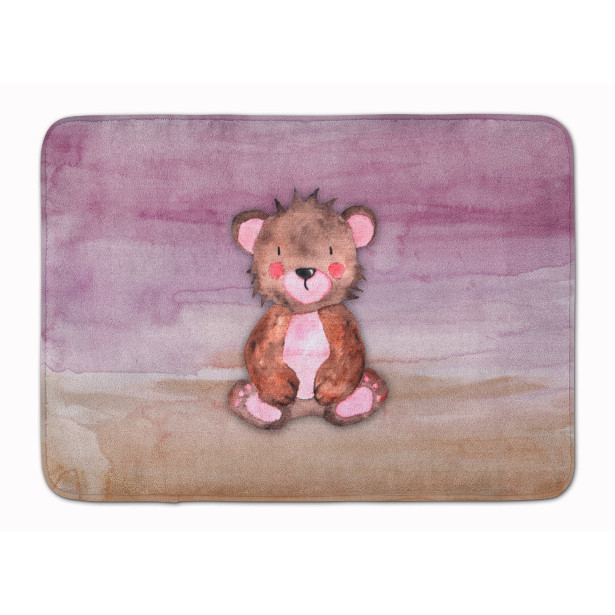 'Caroline'S Treasures Bear Cub Watercolor Floor Mat, 19'''' X 27'''', Multicolor''