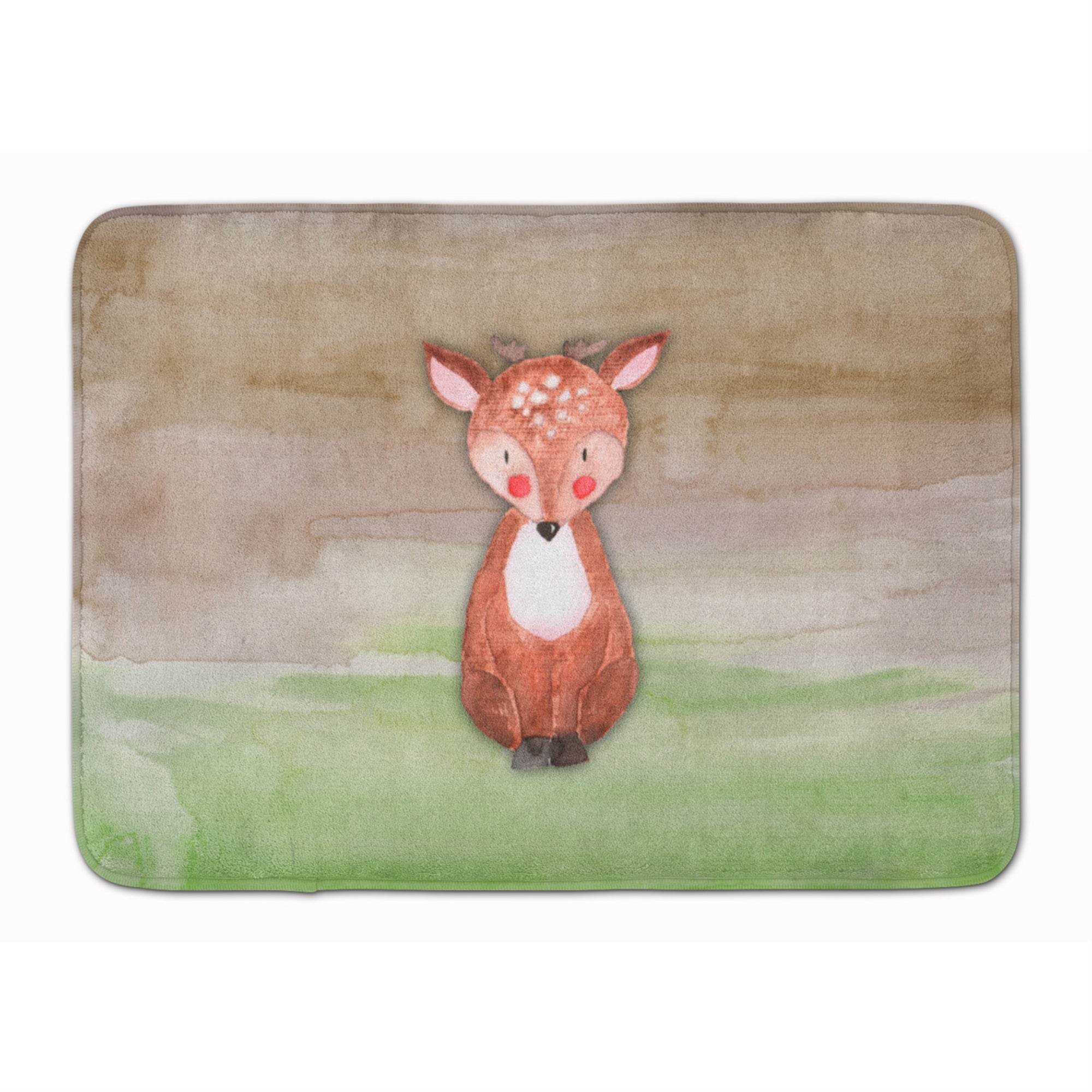 'Caroline'S Treasures Baby Deer Watercolor Floor Mat, 19'''' X 27'''', Multicolor''