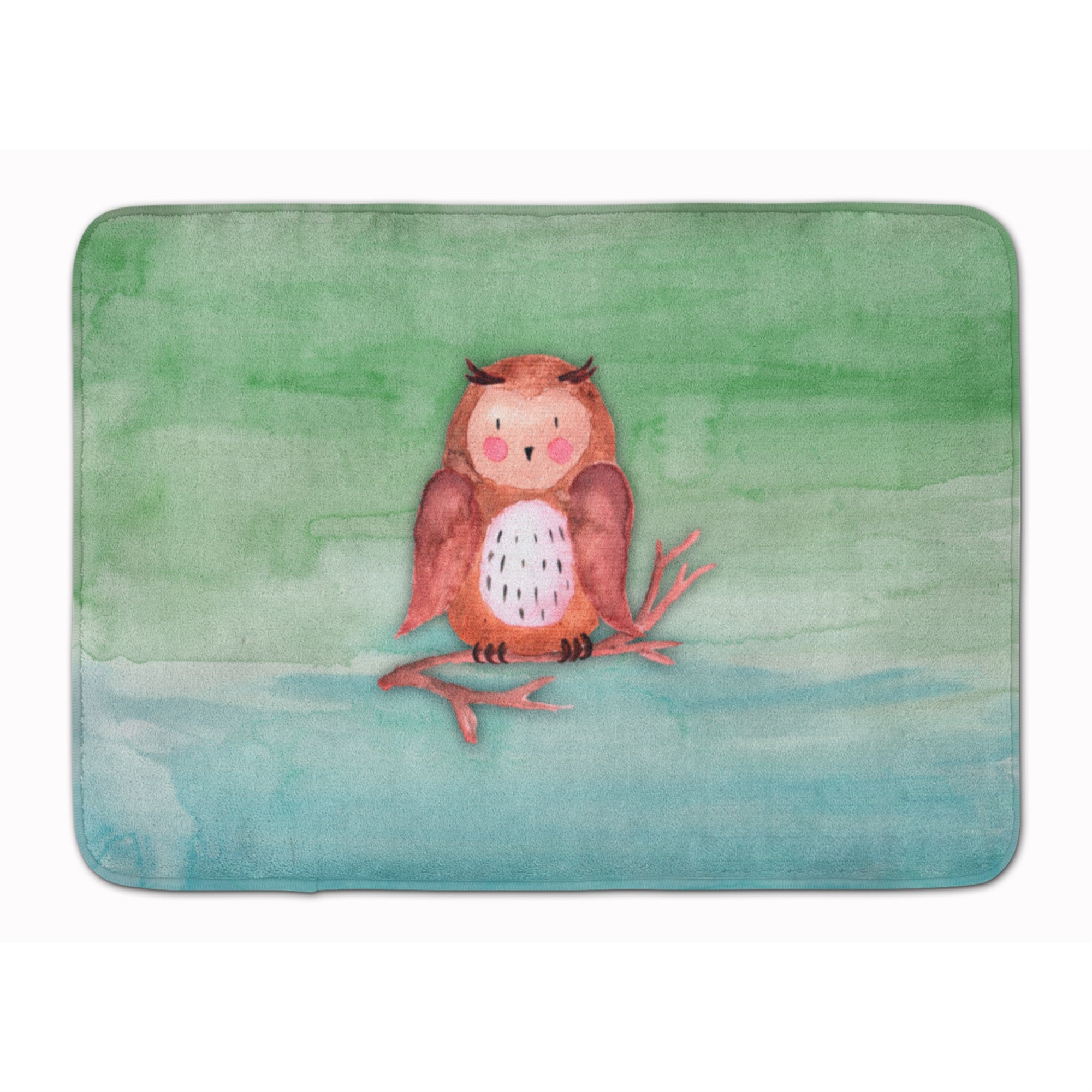 'Caroline'S Treasures Brown Owl Watercolor Floor Mat, 19'''' X 27'''', Multicolor''