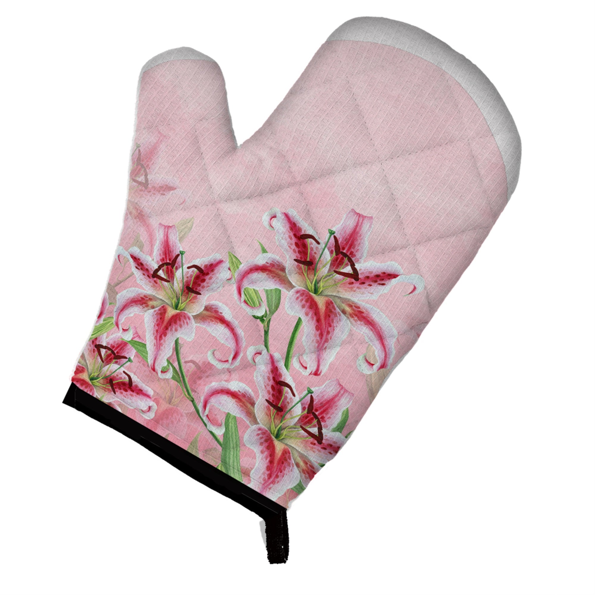 'Caroline'S Treasures Pink Lillies, Large, Multicolor Oven Mitt''