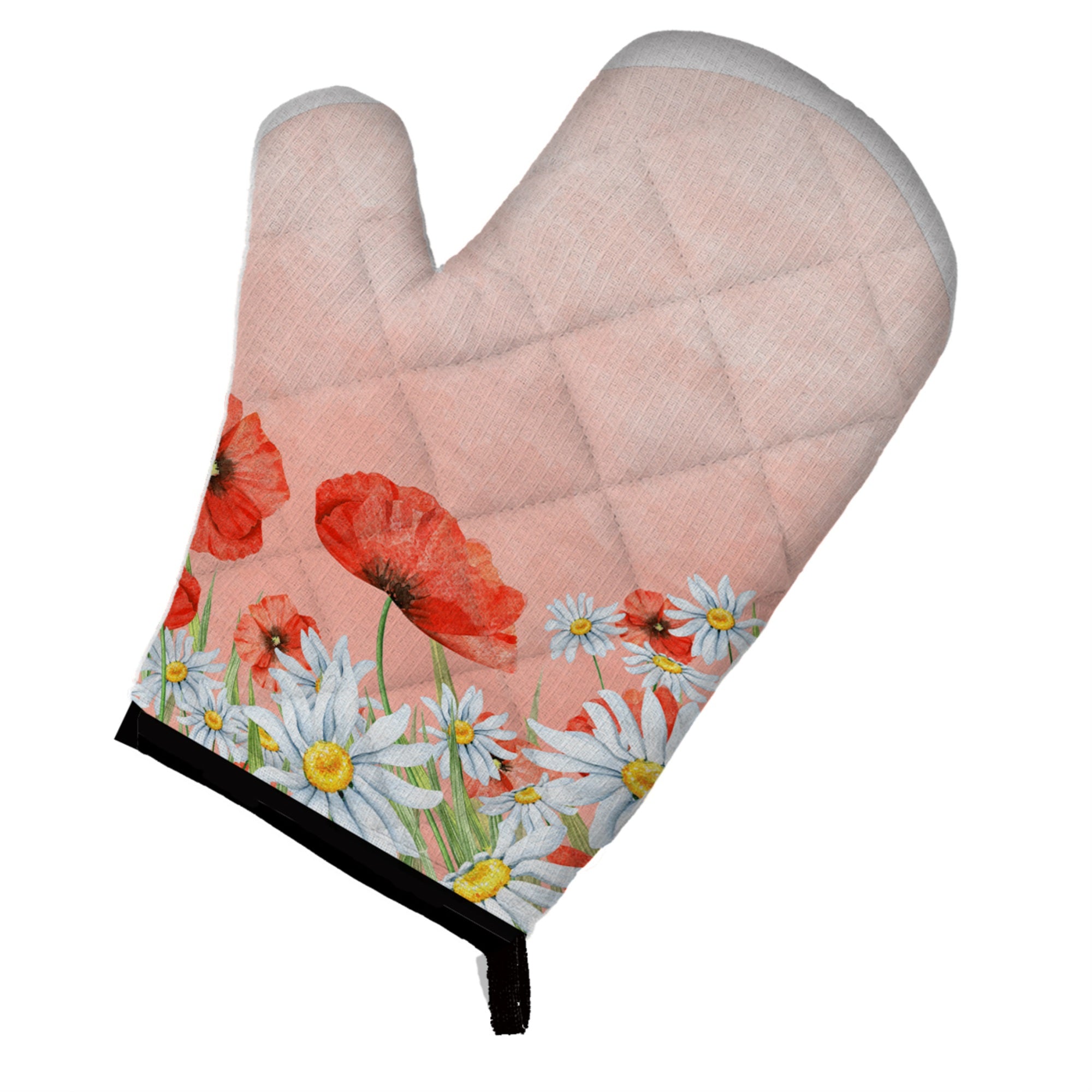 'Caroline'S Treasures Poppies And Chamomiles, Large, Multicolor Oven Mitt''