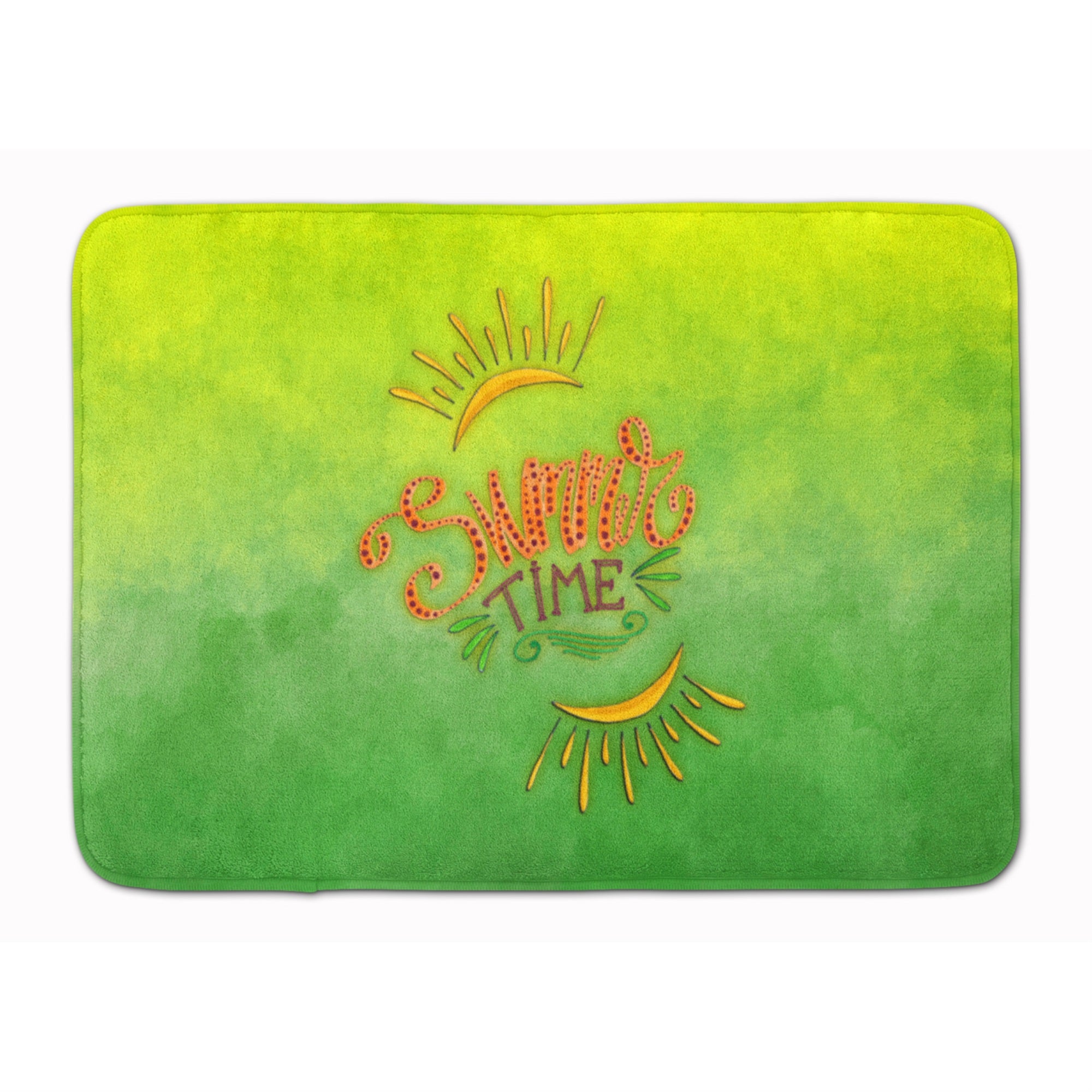 'Caroline'S Treasures Summer Time Machine Washable Memory Foam Mat Doormats, Multicolor''