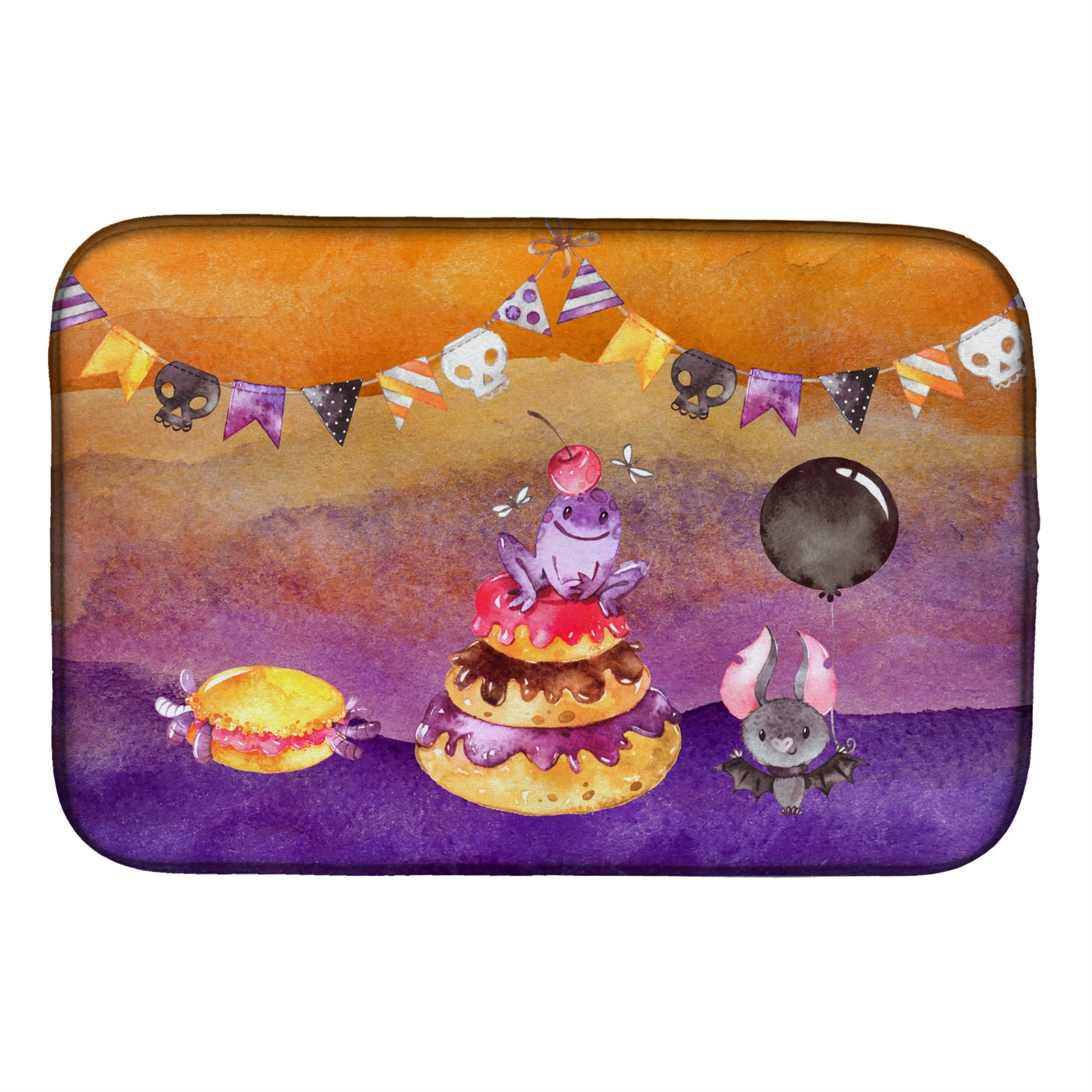 'Caroline'S Treasures Halloween Sweets Party Dish Drying Mat, 14'''' X 21'''', Multicolor''