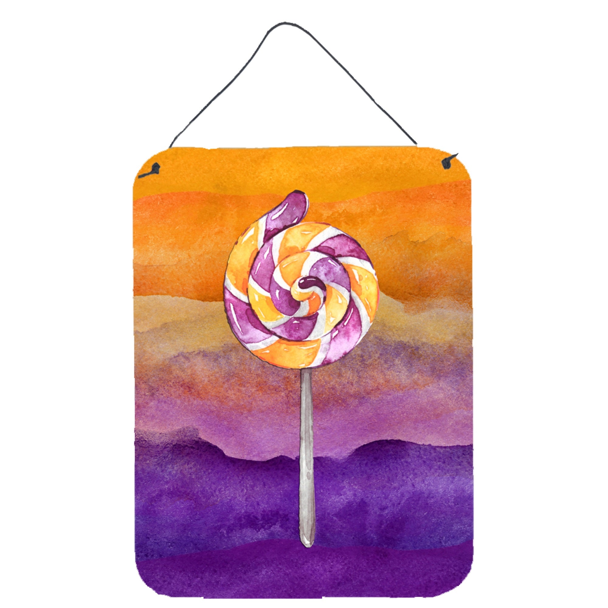 'Caroline'S Treasures Halloween Sucker Lollipop Door Hanging Prints Wall-Decor, Multicolor''