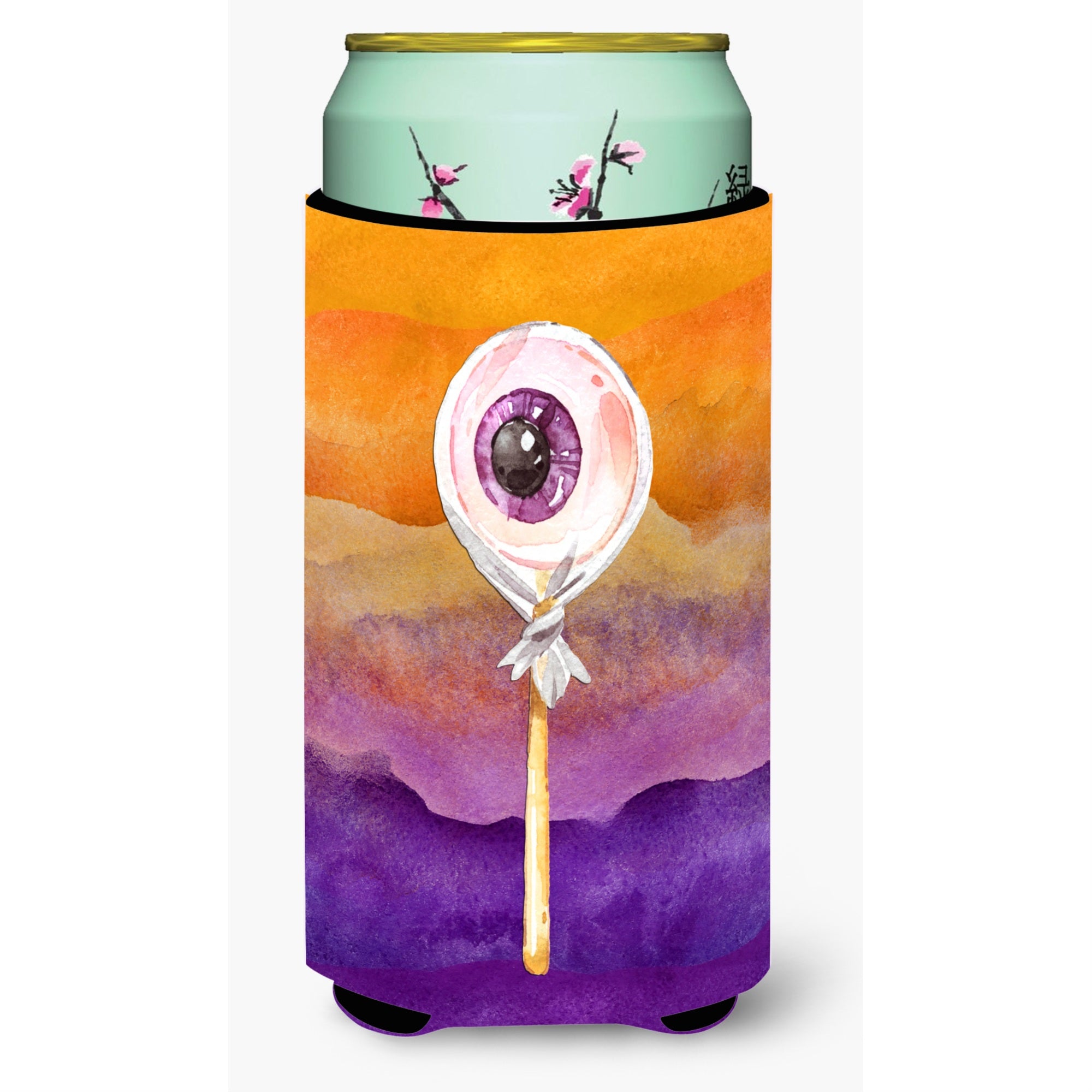 'Caroline'S Treasures Bb7467Tbc Halloween Eye Ball Lollipop Tall Boy Hugger Cold-Beverage-Koozies, Multicolor''