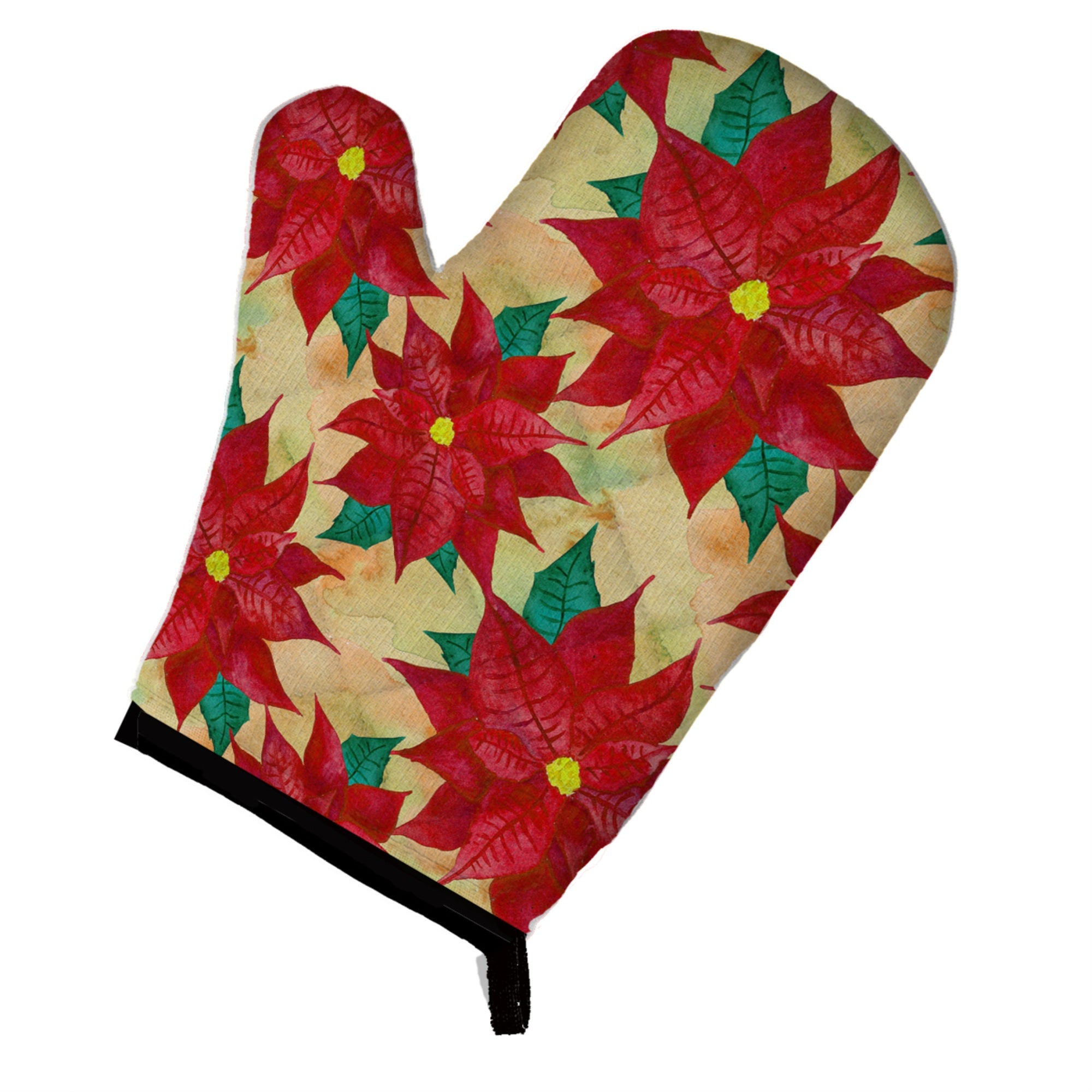 'Caroline'S Treasures Poinsettia Christmas Decorated Oven Mitt, 12'''' X 8.5'''', Multicolor''