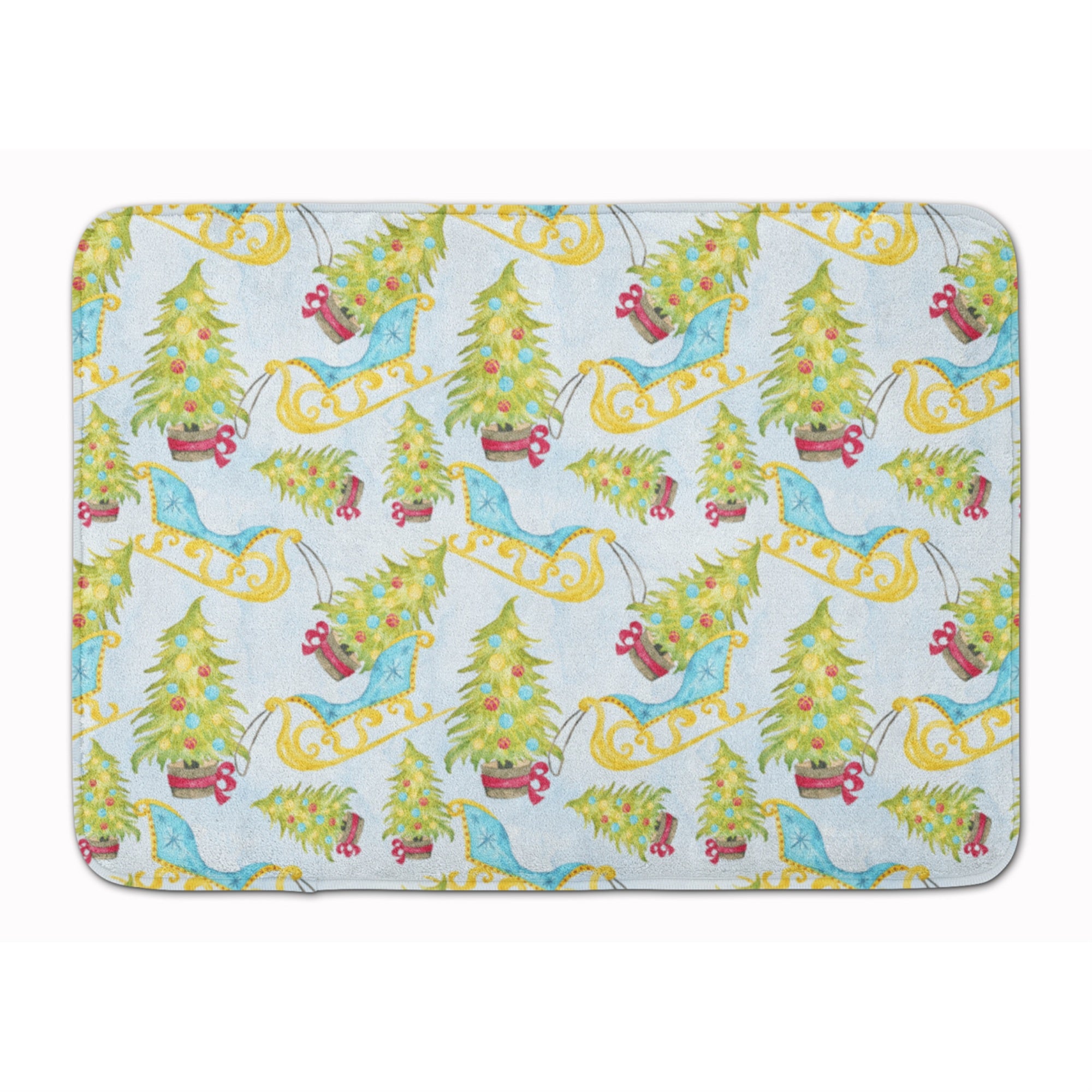 'Caroline'S Treasures Christmas Tree And Sleigh Floor Mat, 19'''' H X 27'''' W, Multicolor''