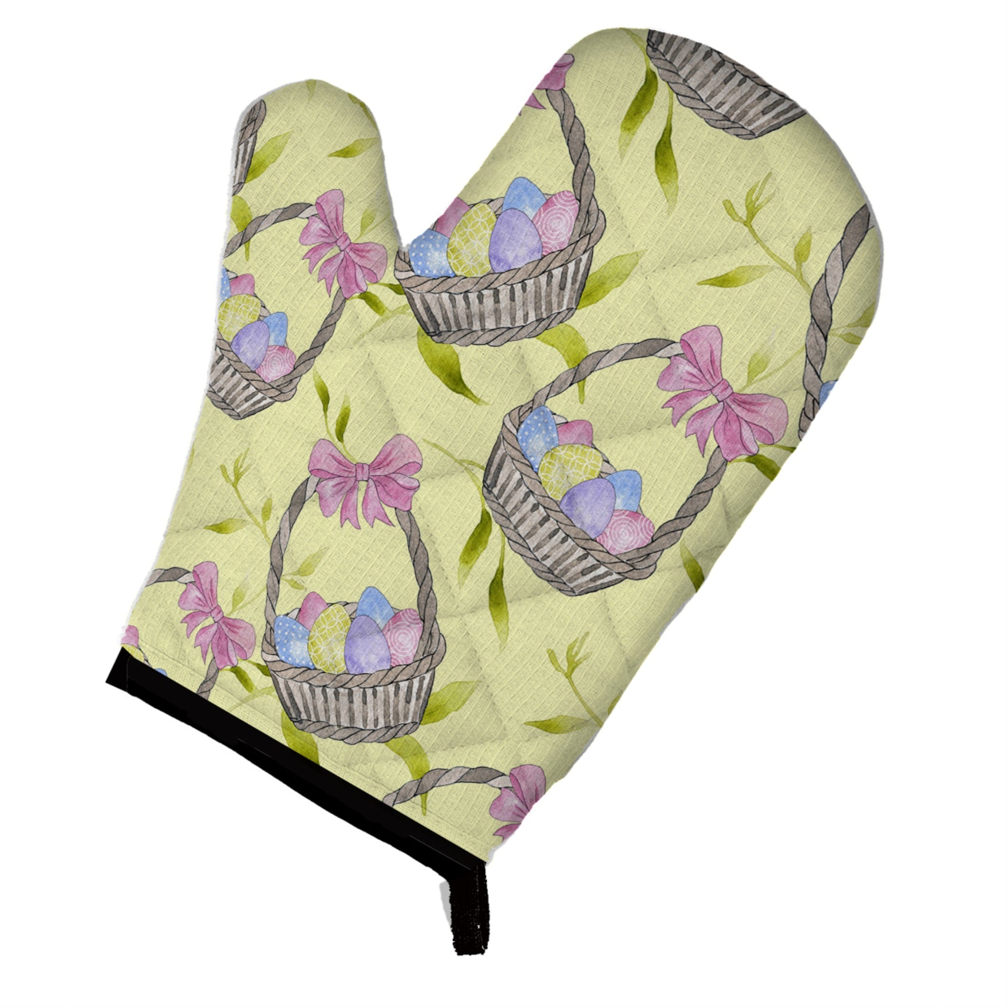 'Caroline'S Treasures Easter Basket And Eggs Decorated Oven Mitt, 12'''' X 8.5'''', Multicolor''