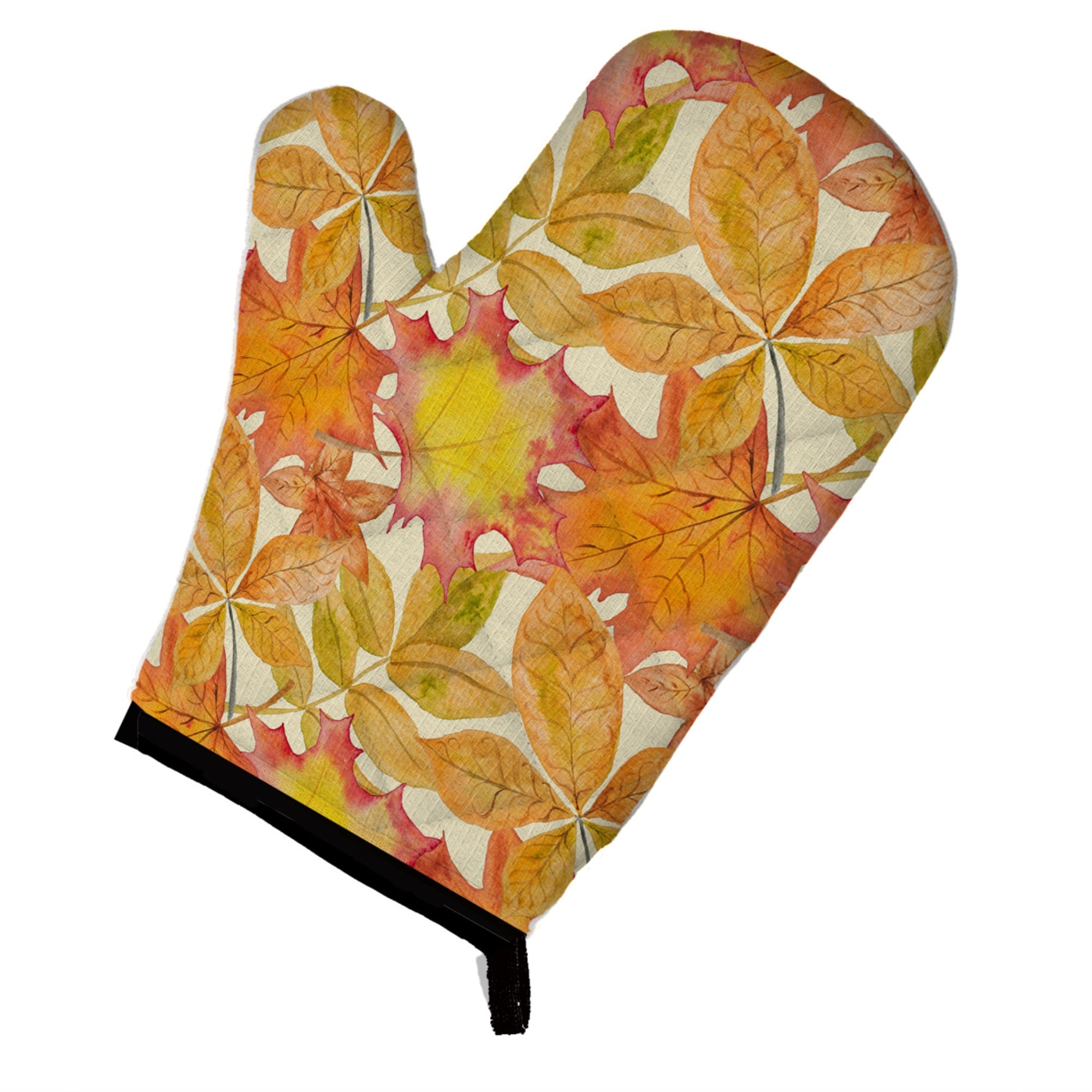 'Caroline'S Treasures Fall Leaves Watercolor Decorated Oven Mitt, 12'''' X 8.5'''', Multicolor''