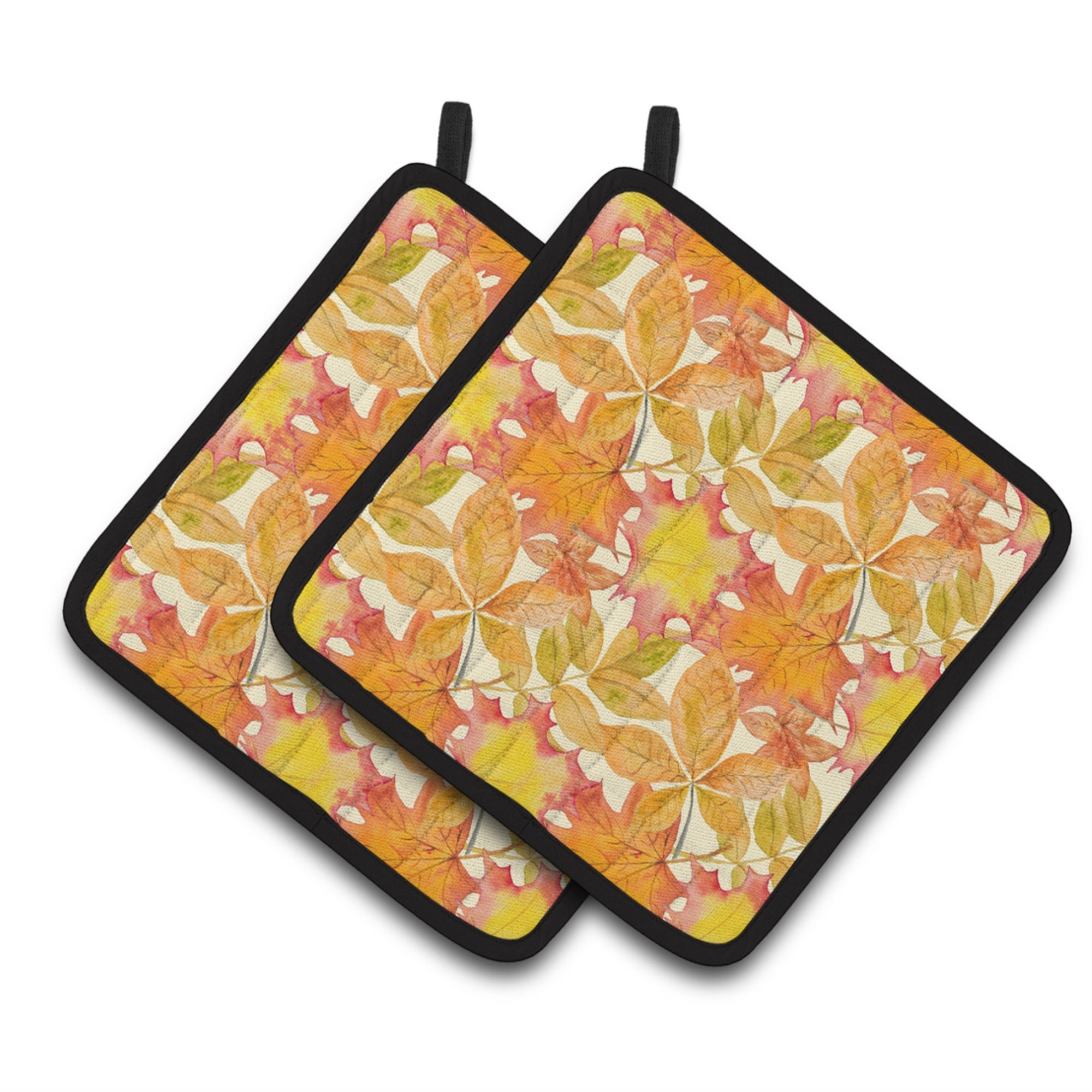 'Caroline'S Treasures Fall Leaves Watercolor Decorated Pot Holder, 7.5'''' X 7.5'''', Multicolor''