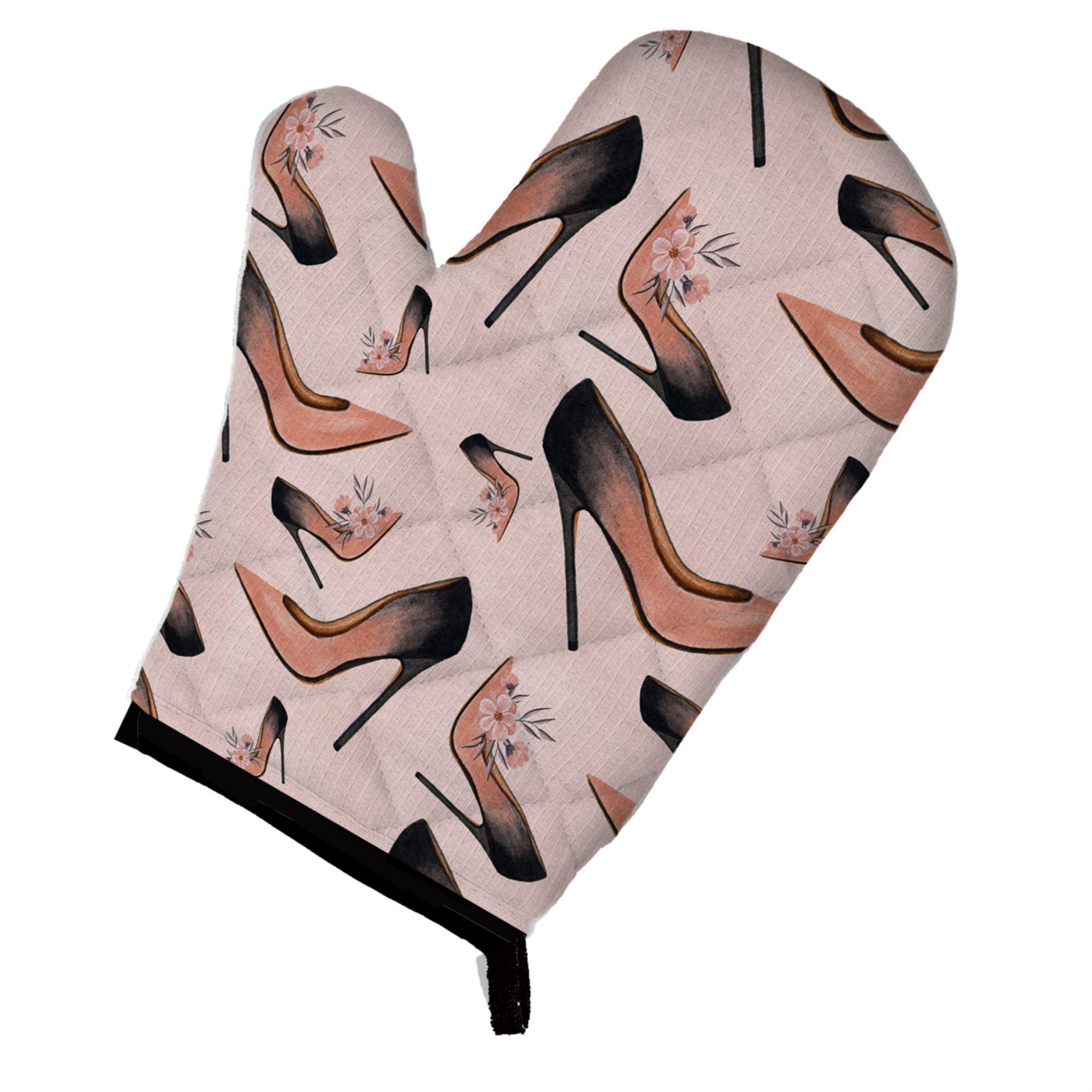 'Caroline'S Treasures Watercolor Fashion Diva Shoes Decorated Oven Mitt, 12'''' X 8.5'''', Multicolor''