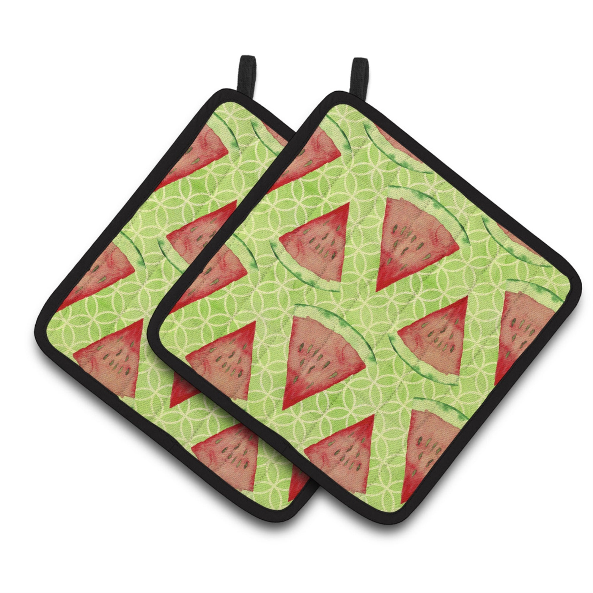 'Caroline'S Treasures Watercolor Watermelon Decorated Pot Holder, 7.5'''' X 7.5'''', Multicolor''