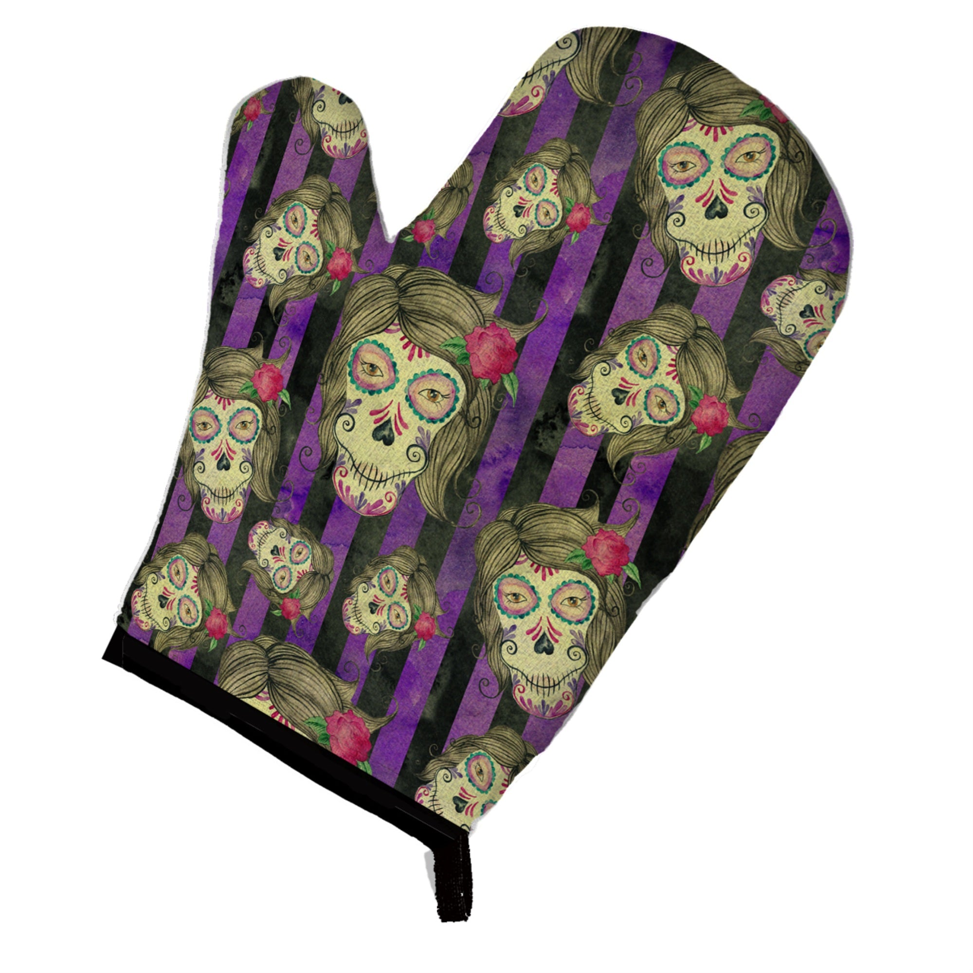 'Caroline'S Treasures Watercolor Day Of The Dead Halloween Decorated Oven Mitt, 12'''' X 8.5'''', Multicolor''