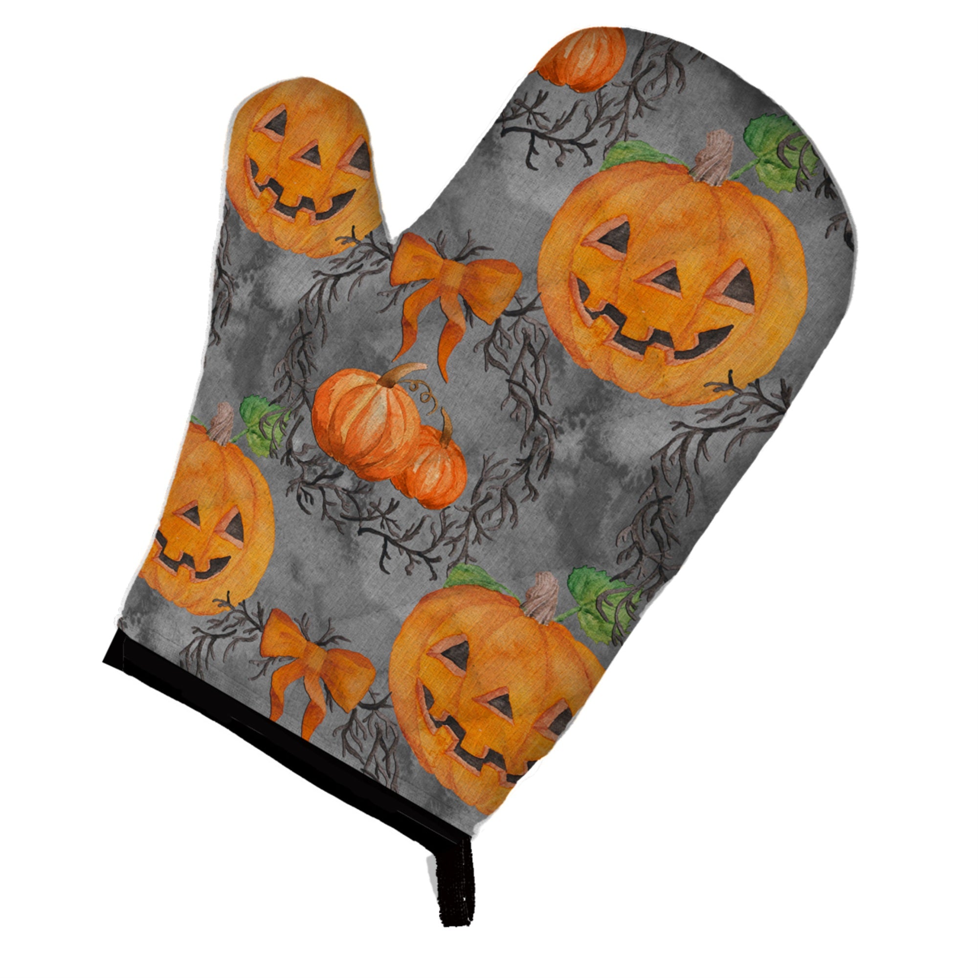 'Caroline'S Treasures Watercolor Halloween Pumpkins Decorated Oven Mitt, 12'''' X 8.5'''', Multicolor''