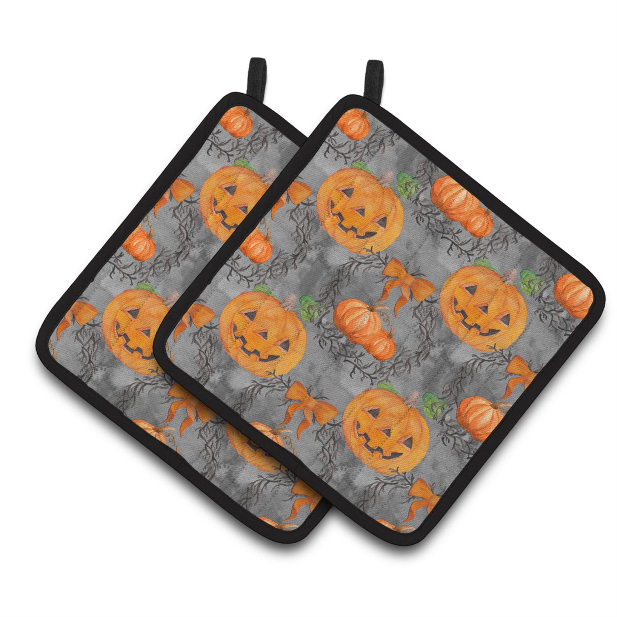 'Caroline'S Treasures Watercolor Halloween Pumpkins Decorated Pot Holder, 7.5'''' X 7.5'''', Multicolor''