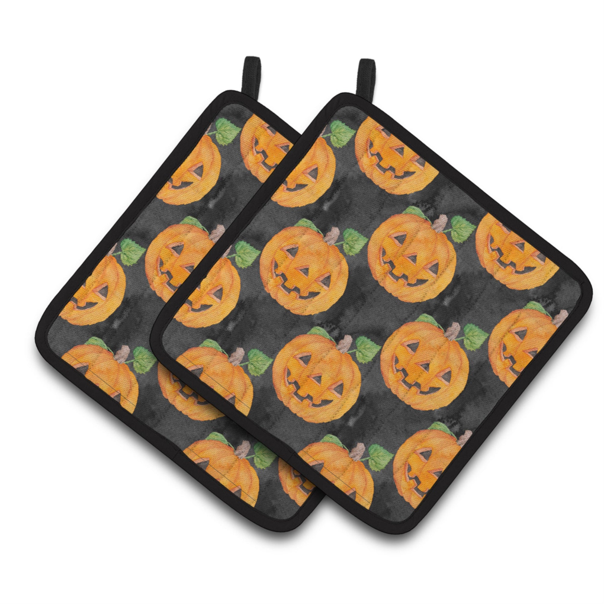 'Caroline'S Treasures Watercolor Halloween Jack-O-Lantern Decorated Pot Holder, 7.5'''' X 7.5'''', Multicolor''