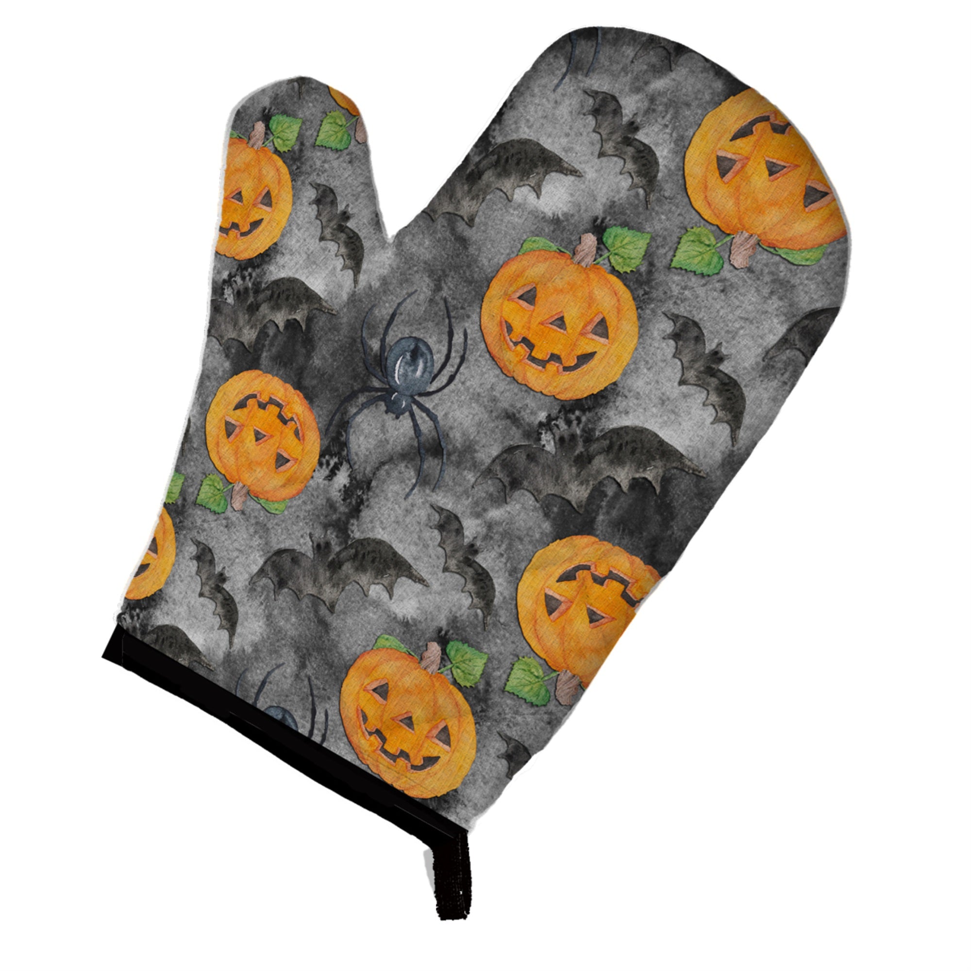 'Caroline'S Treasures Watercolor Halloween Jack-O-Lantern Bats Decorated Oven Mitt, 12'''' X 8.5'''', Multicolor''