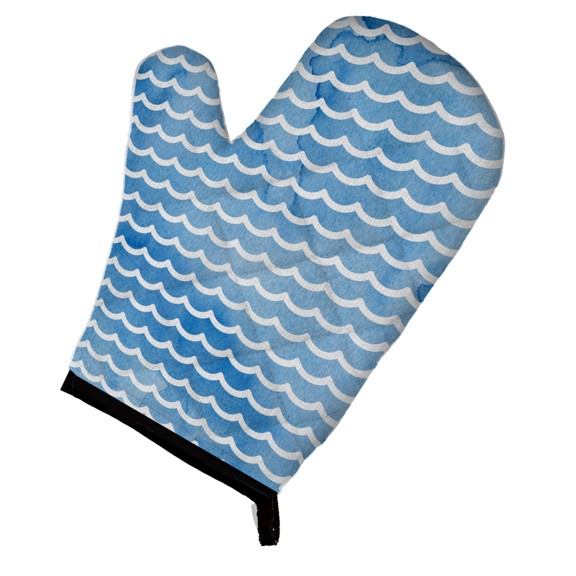 'Caroline'S Treasures Beach Watercolor Waves Decorated Oven Mitt, 12'''' X 8.5'''', Multicolor''