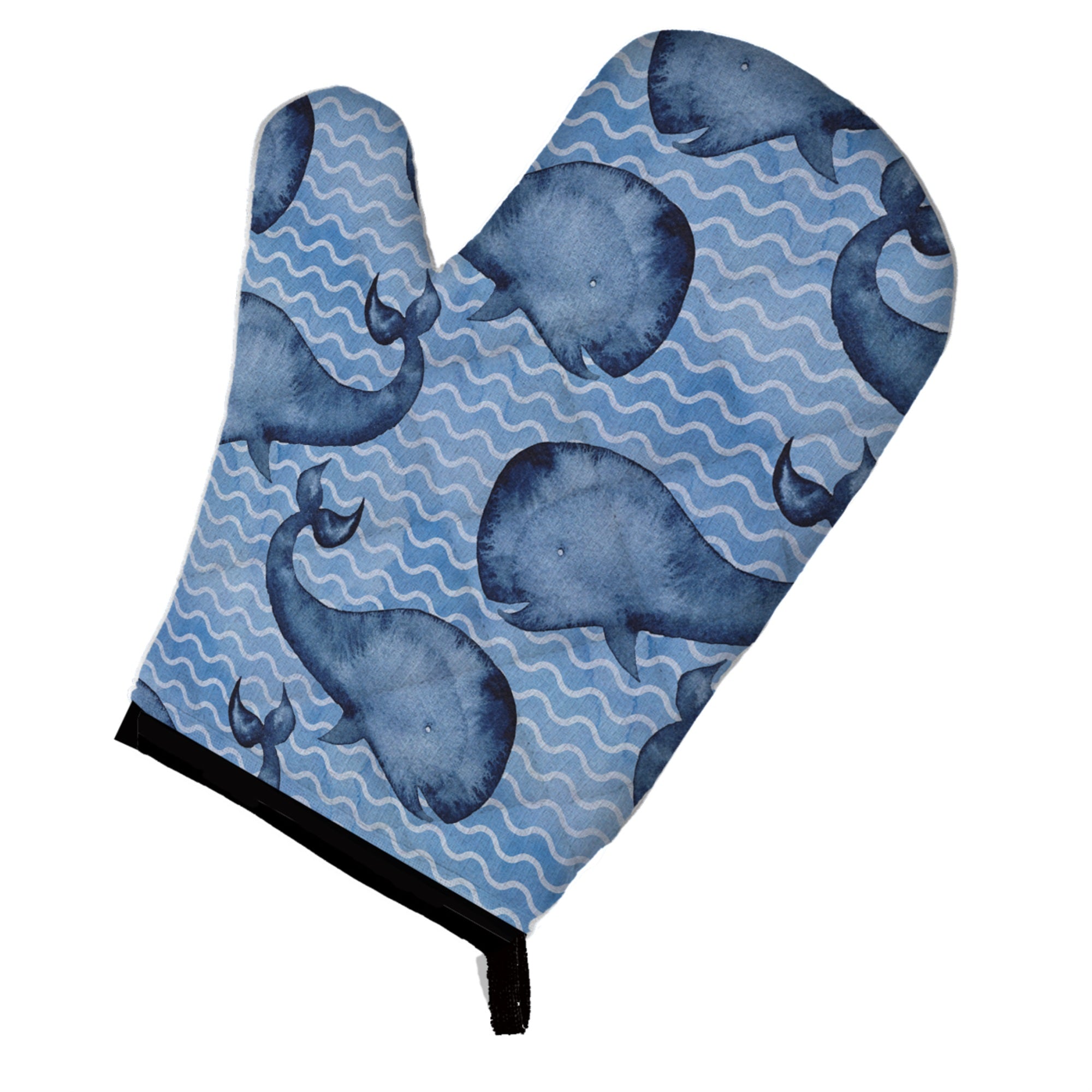 'Caroline'S Treasures Beach Watercolor Whales Decorated Oven Mitt, 12'''' X 8.5'''', Multicolor''