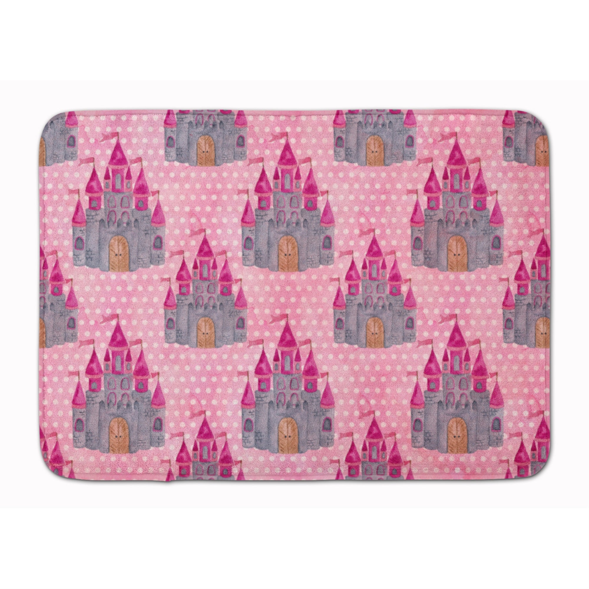 'Caroline'S Treasures Watercolor Princess Castle Floor Mat, 19'''' H X 27'''' W, Multicolor''