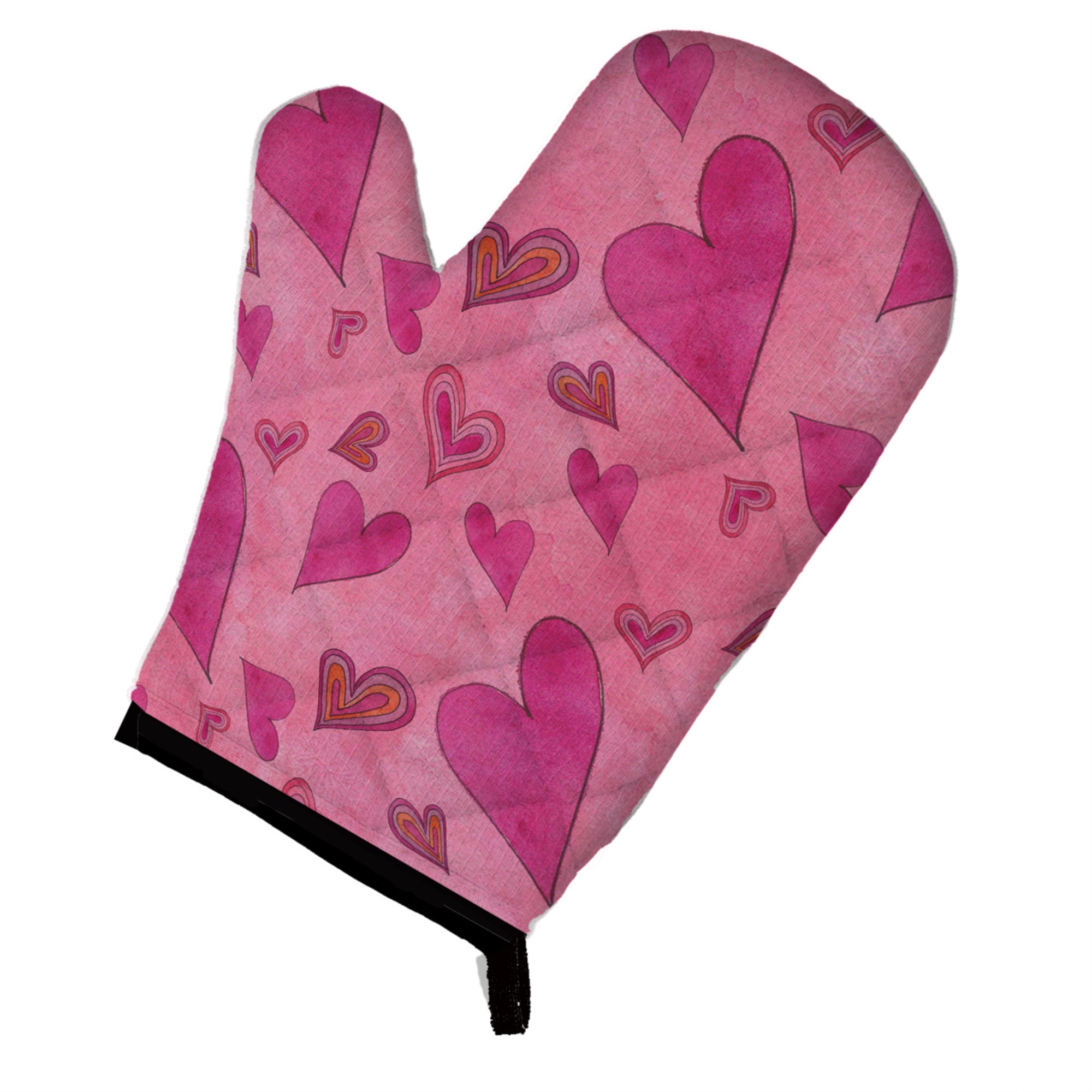 'Caroline'S Treasures Watercolor Love And Hearts Decorated Oven Mitt, 12'''' X 8.5'''', Multicolor''