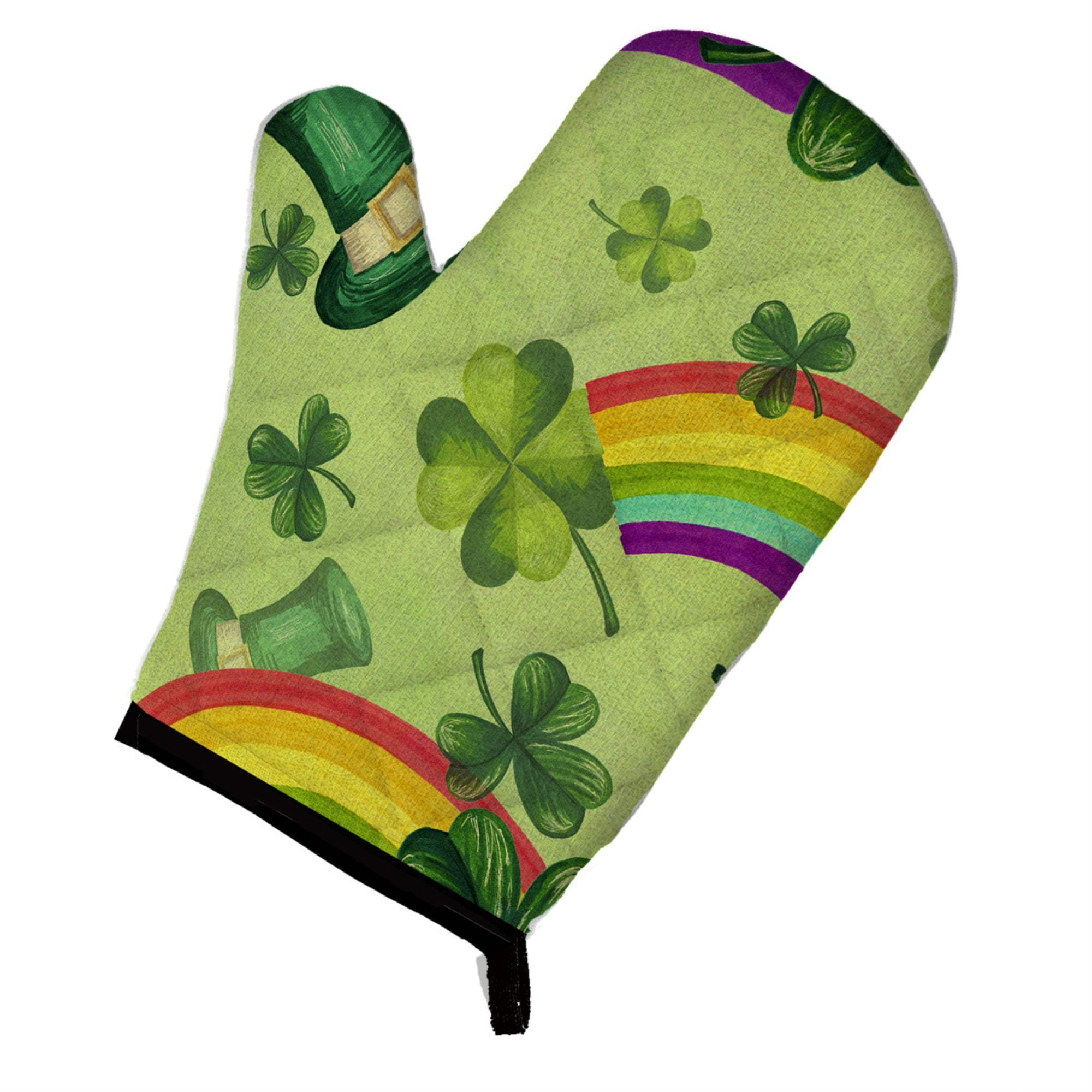 'Caroline'S Treasures Watercolor St Patrick'S Day Lucky Leprechaun Decorated Oven Mitt, 12'''' X 8.5'''', Multicolor''