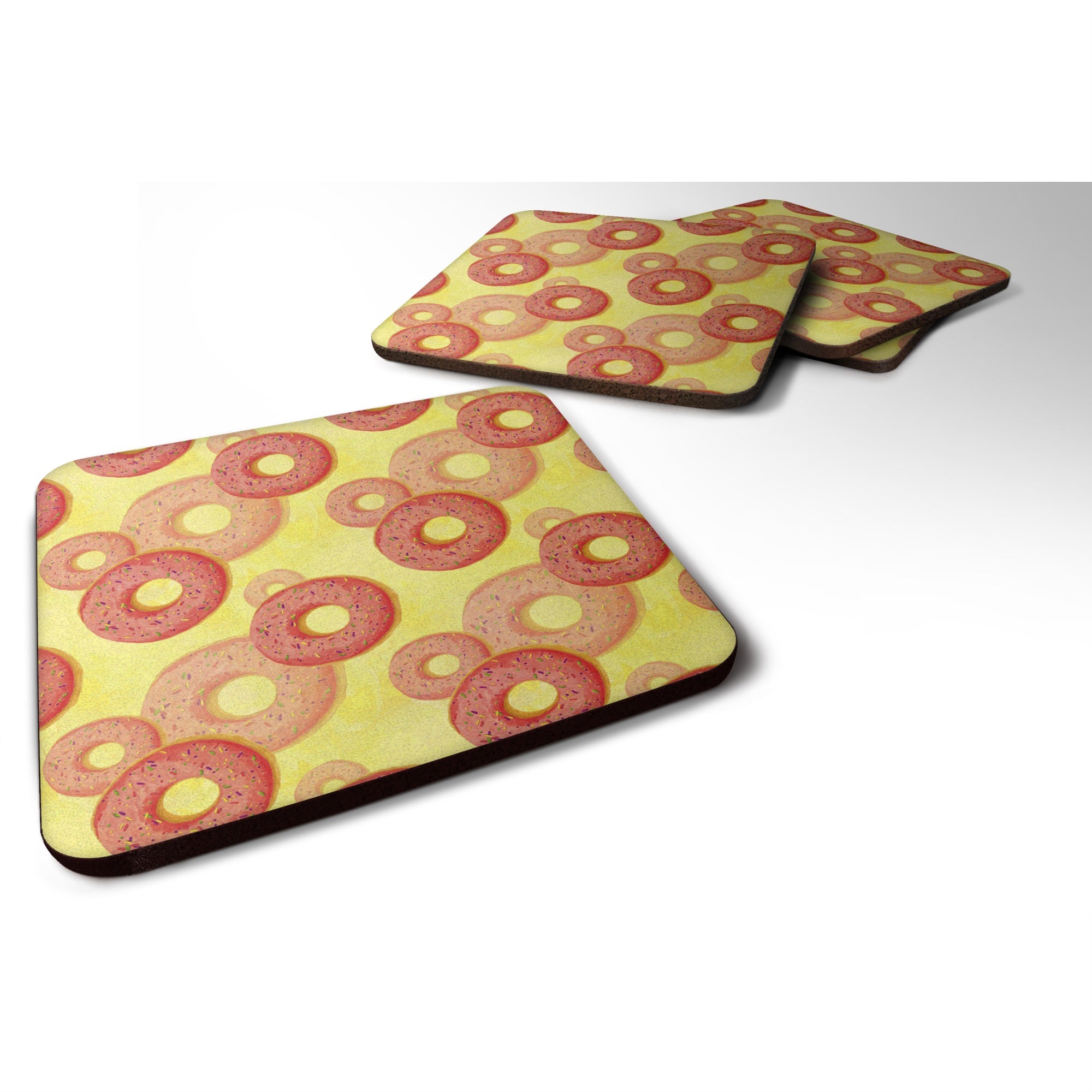 'Caroline'S Treasures Watercolor Just Donuts Decorative Coasters, 3.5, Multicolor''
