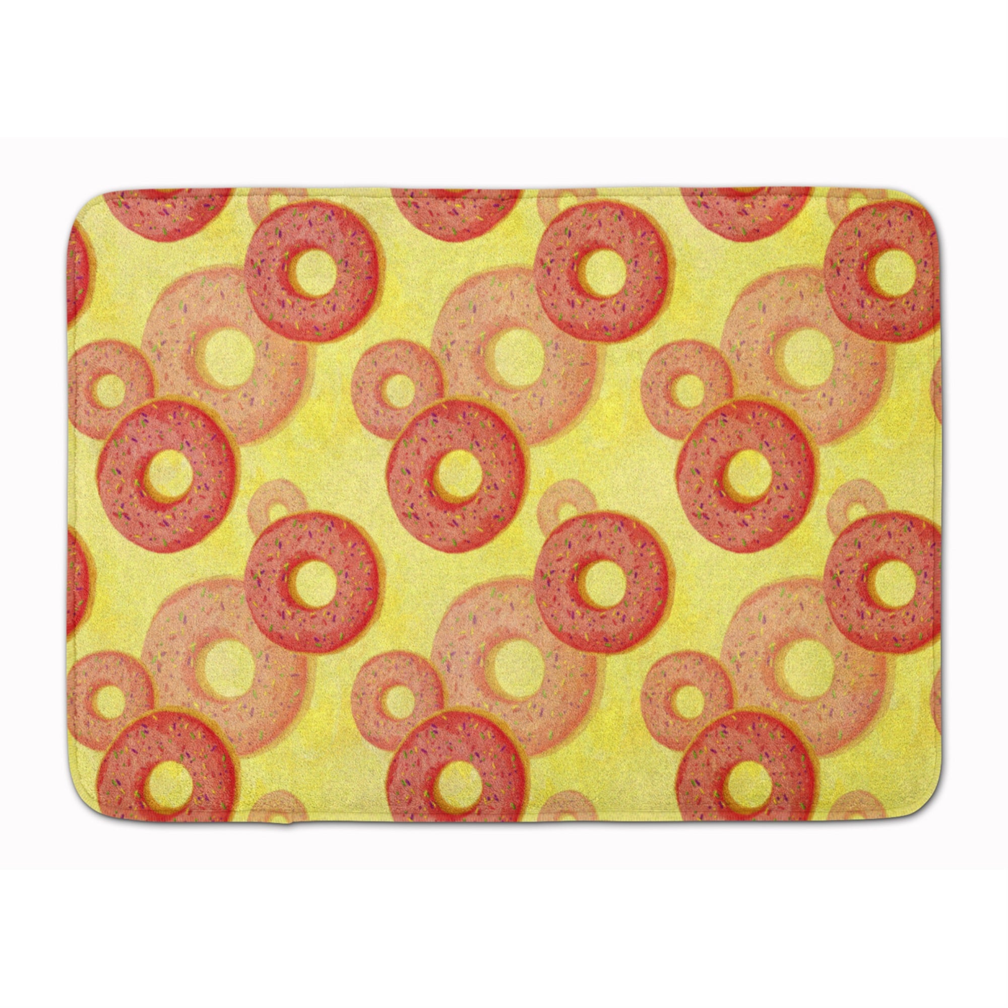 'Caroline'S Treasures Watercolor Just Donuts Floor Mat, 19'''' H X 27'''' W, Multicolor''