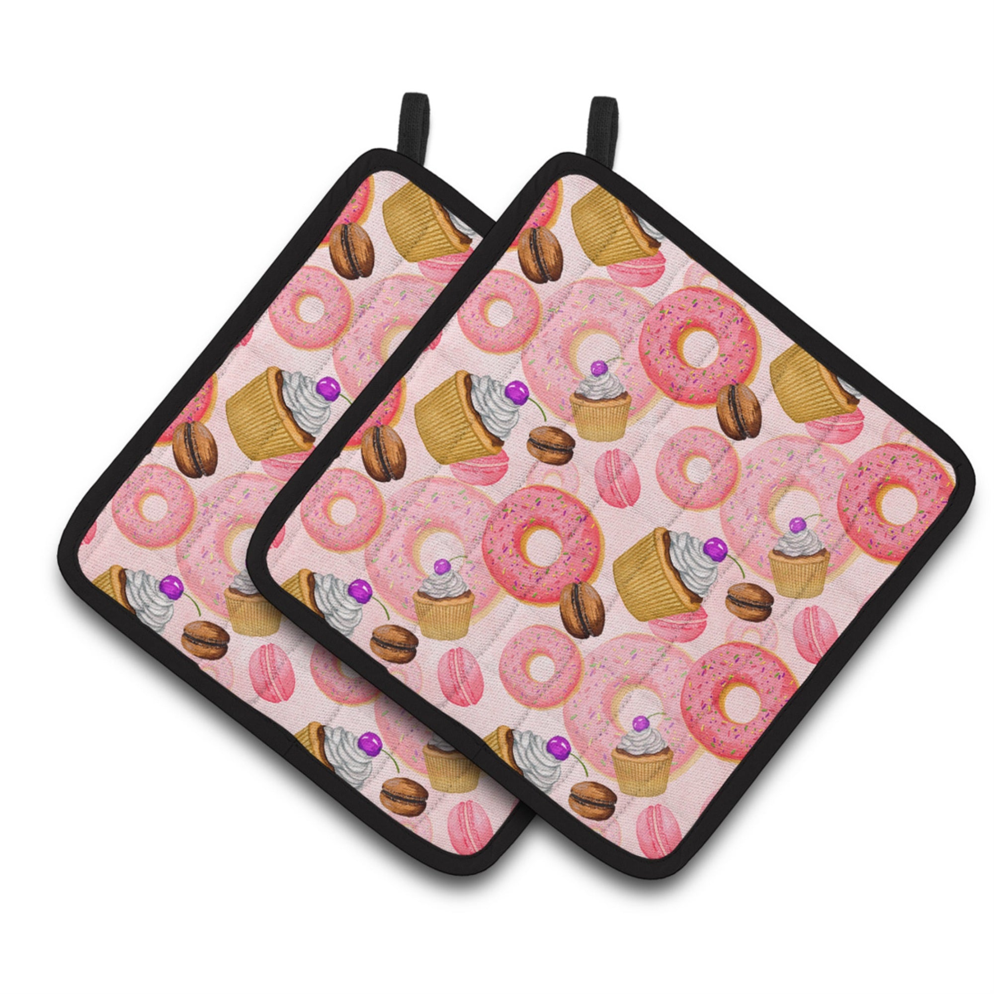 'Caroline'S Treasures Watercolor Sweet Pastries Decorated Pot Holder, 7.5'''' X 7.5'''', Multicolor''