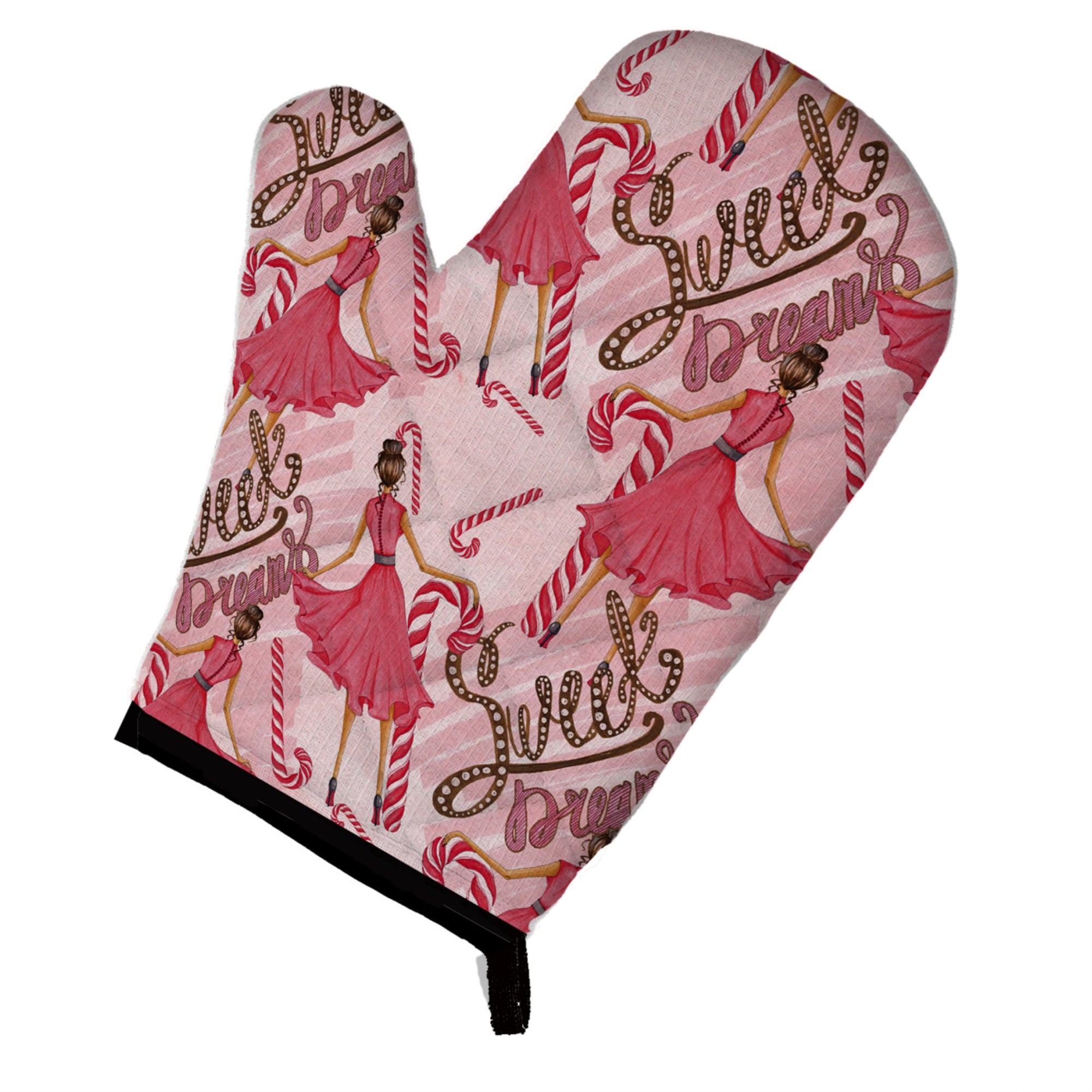 'Caroline'S Treasures Watercolor Sweets Galore Decorated Oven Mitt, 12'''' X 8.5'''', Multicolor''