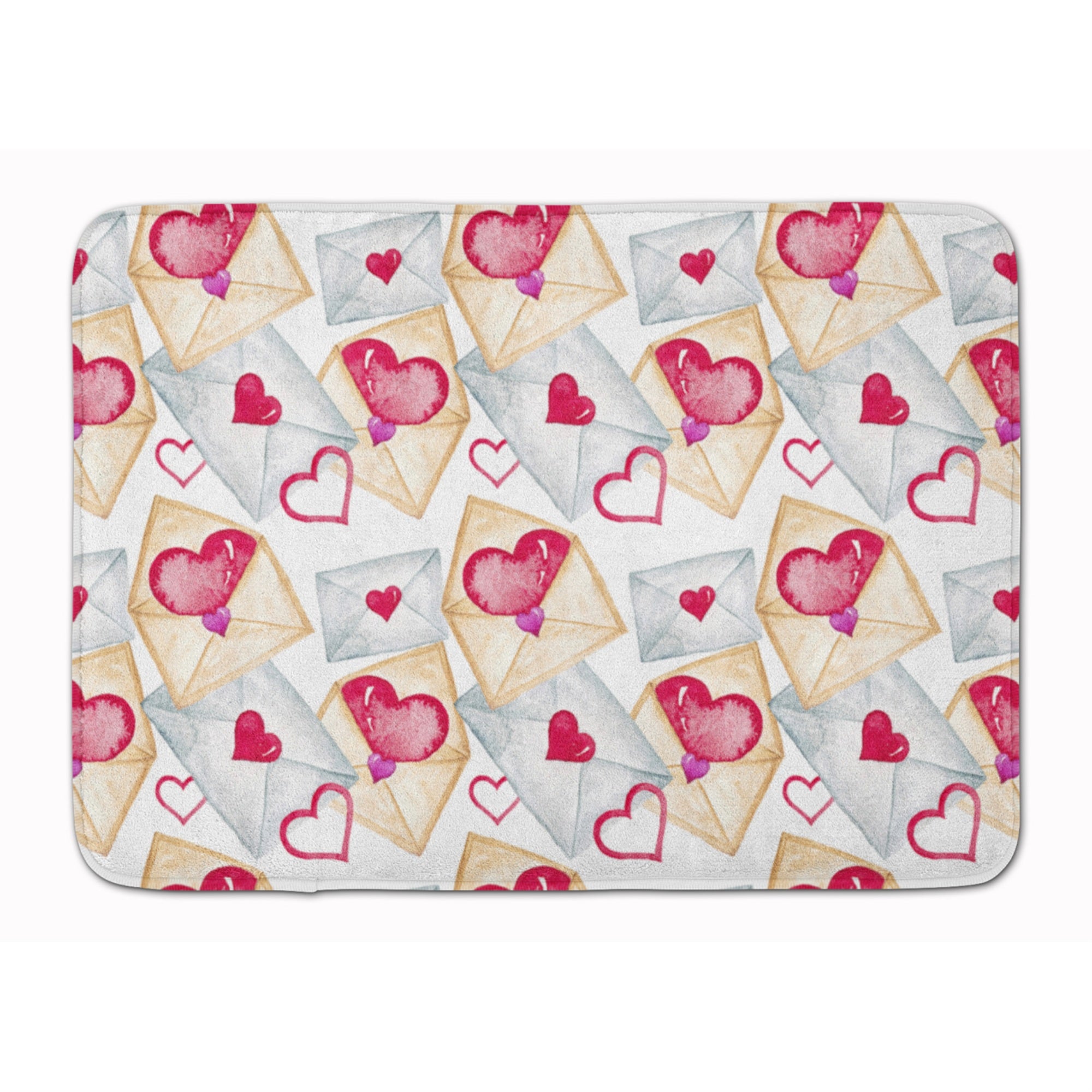 'Caroline'S Treasures Watercolor Love Letters Floor Mat, 19'''' H X 27'''' W, Multicolor''