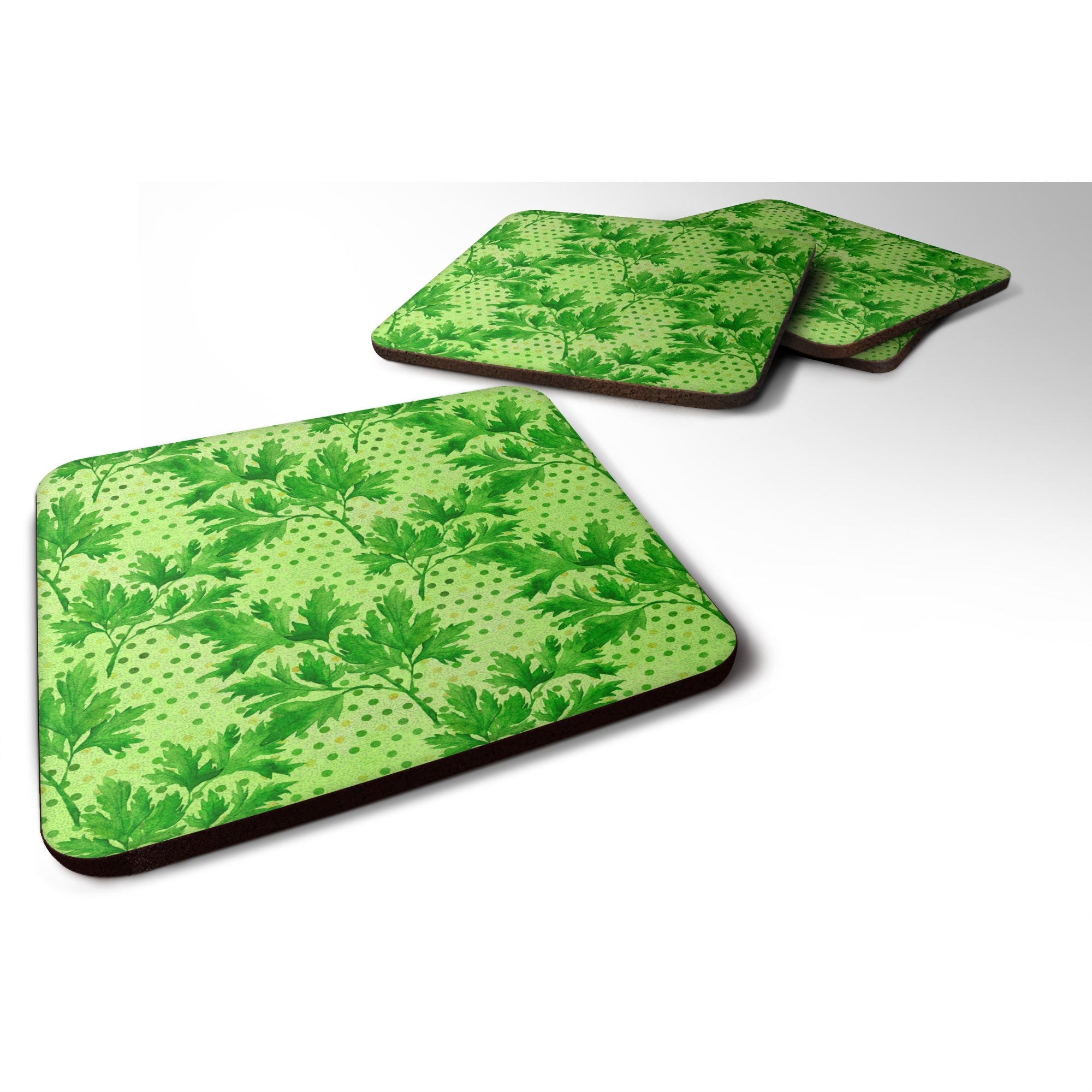 'Caroline'S Treasures Watercolor Parsley Decorative Coasters, 3.5, Multicolor''