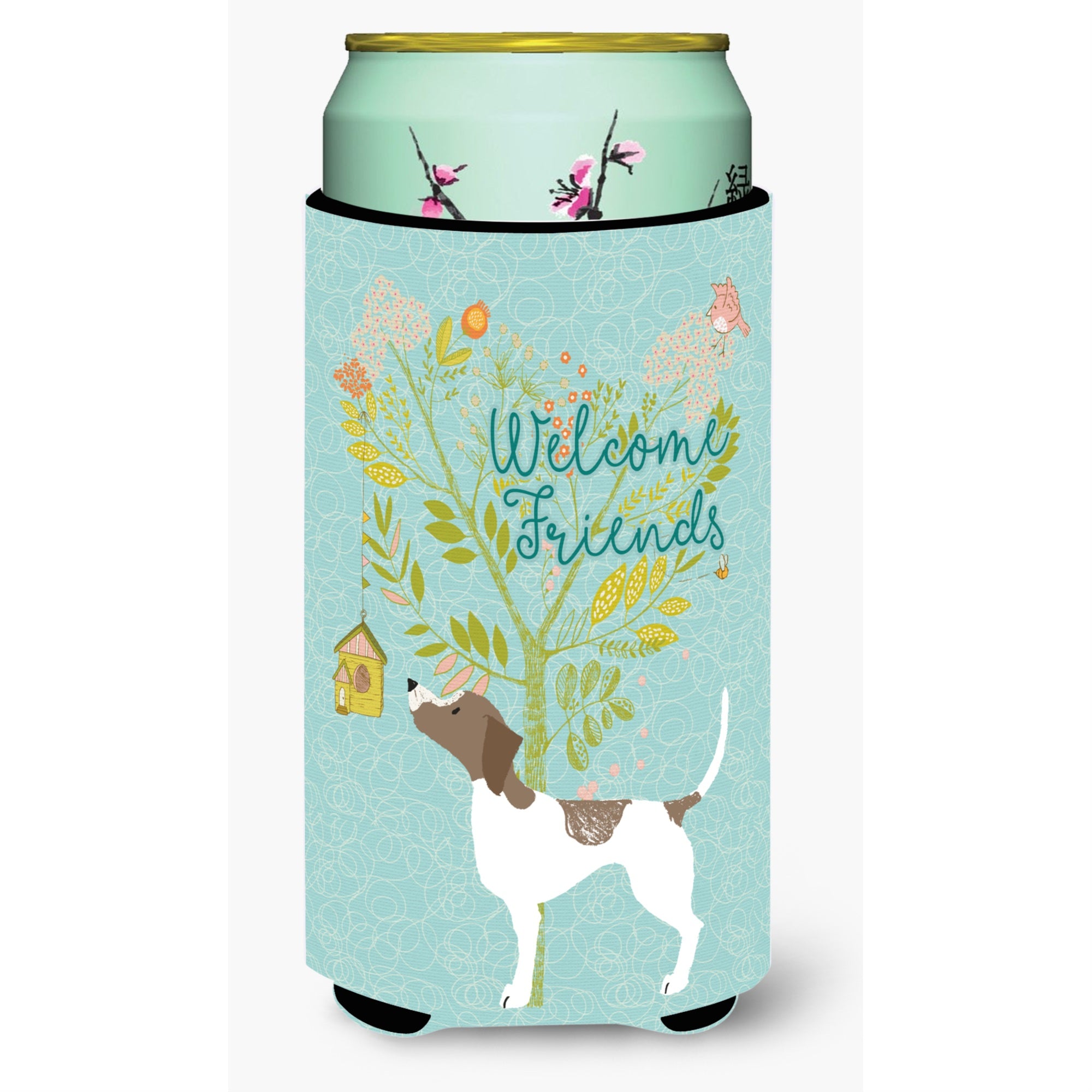 'Caroline'S Treasures Welcome Friends Pointer Decorative Can Hugger, Tall Boy, Multicolor''
