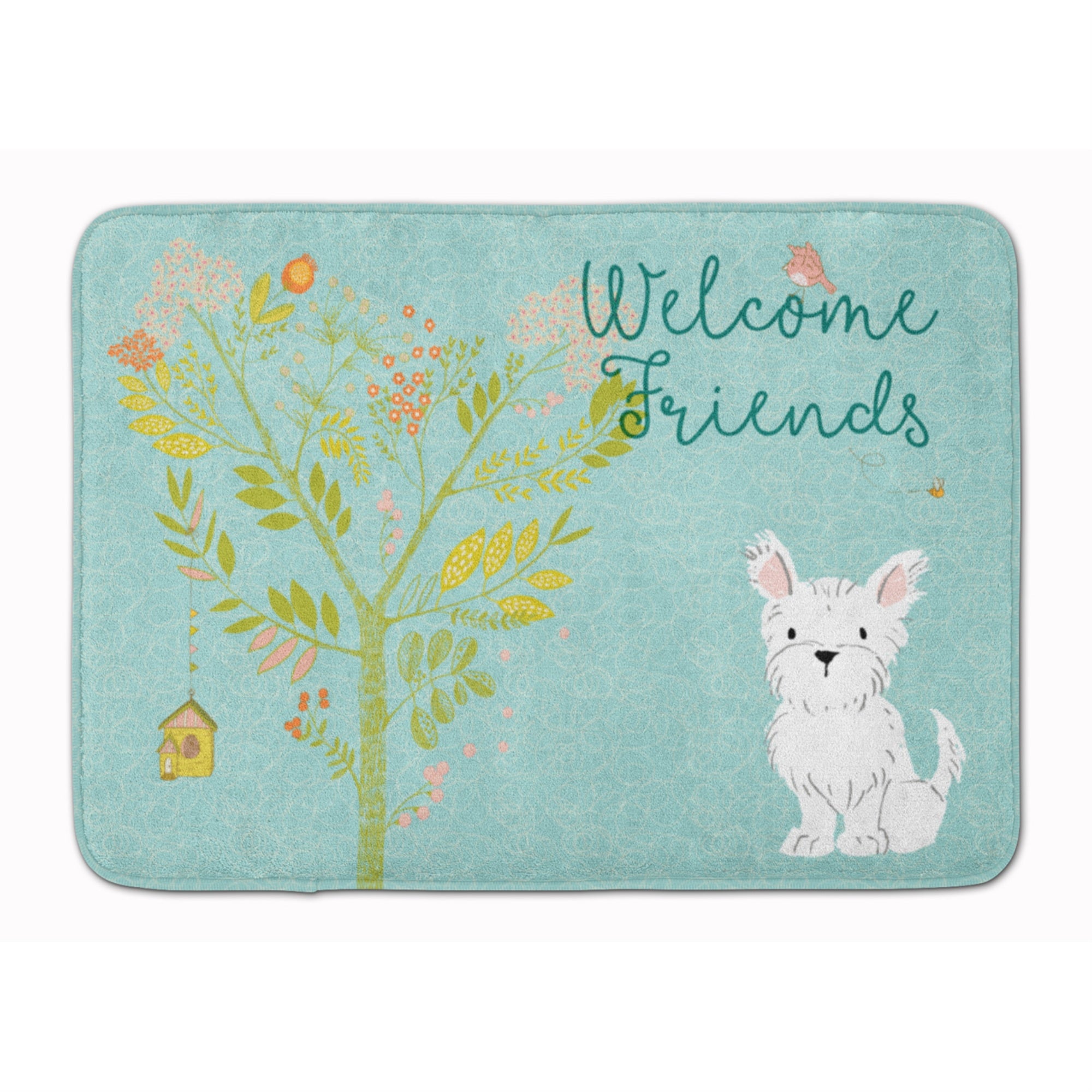 'Caroline'S Treasures Welcome Friends Westie Floor Mat, 19Hx27W, Multicolor''