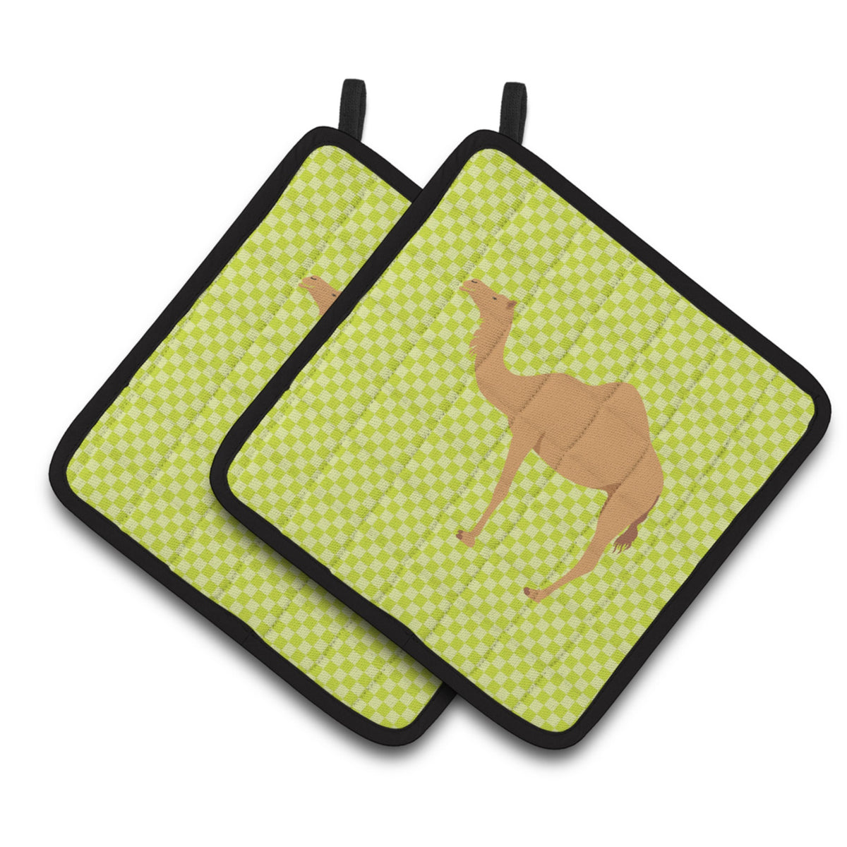'Caroline'S Treasures Arabian Camel Dromedary Green Decorated Pot Holder, 7.5'''' X 7.5''''''