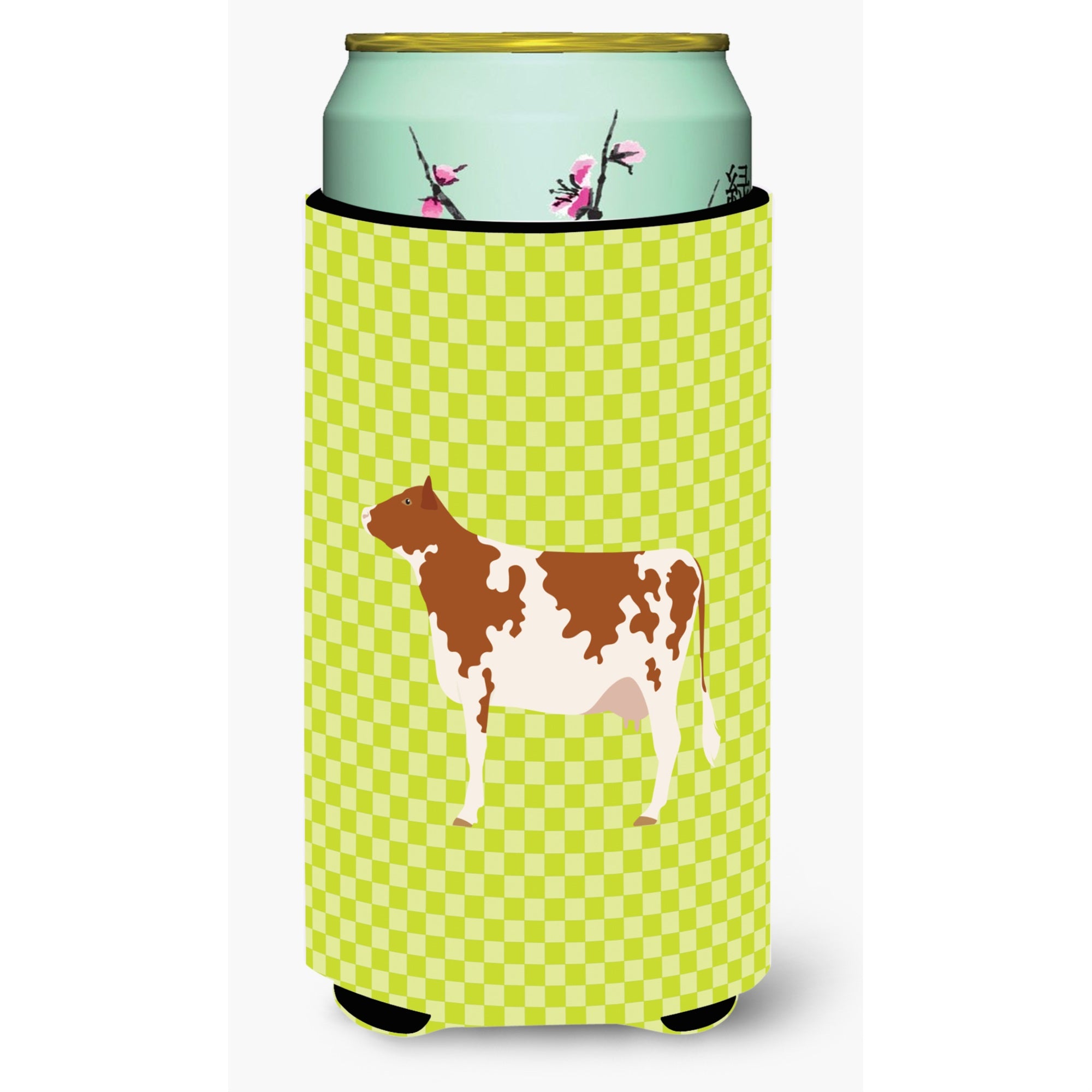 'Caroline'S Treasures Ayrshire Cow Green Decorative Can Hugger, Tall Boy, Multicolor''