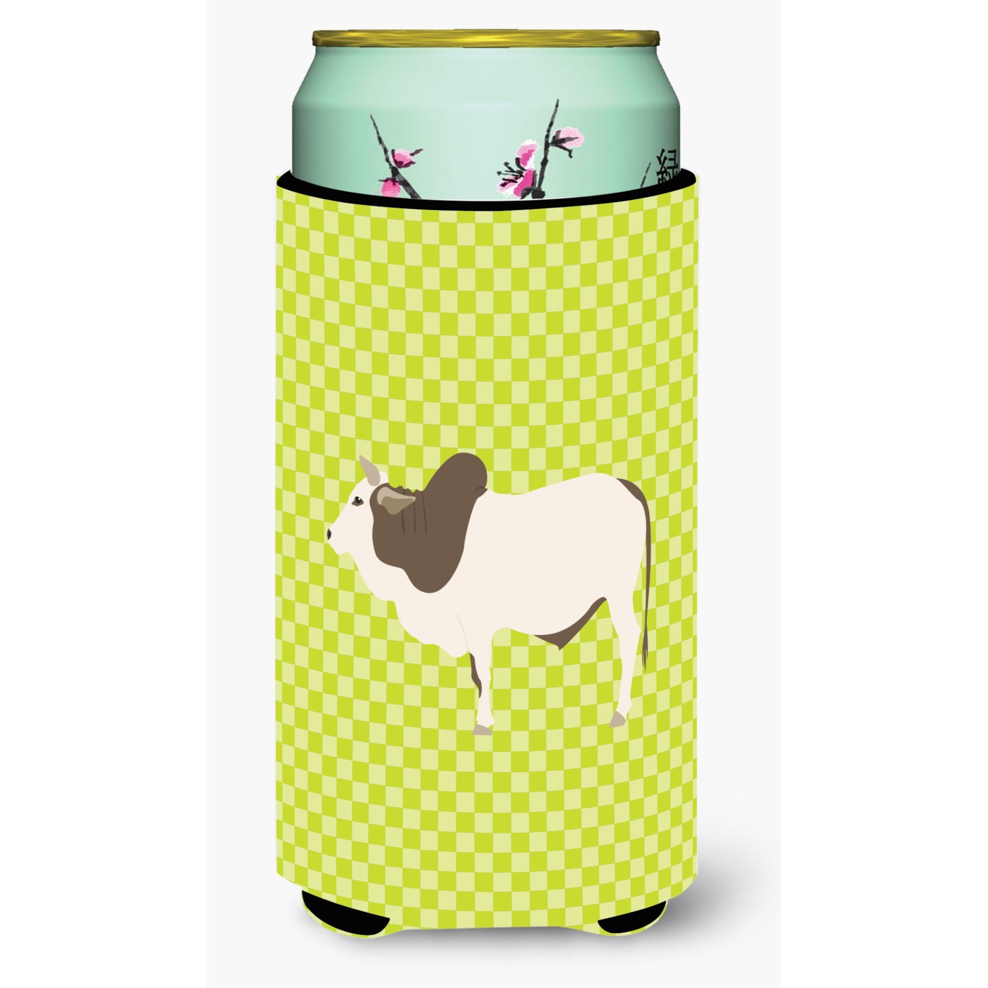 'Caroline'S Treasures Malvi Cow Green Decorative Can Hugger, Tall Boy, Multicolor''